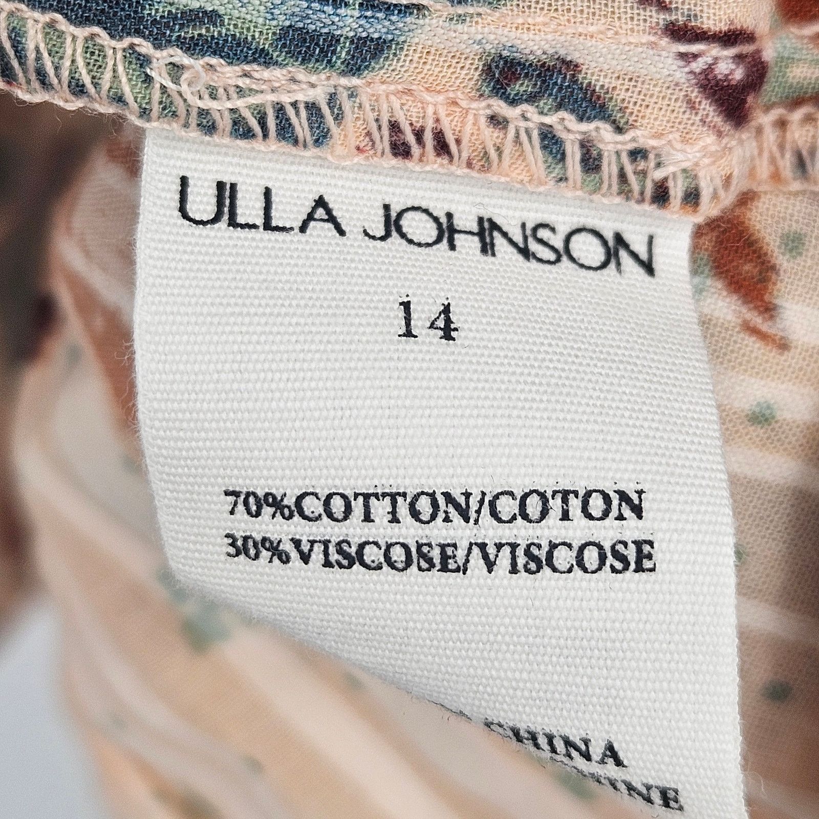 Ulla Johnson Ulla Johnson Marni Ruffled Mini Dress Peach Floral Size 14 Size XL / US 12-14 / IT 48-50 - 9 Thumbnail