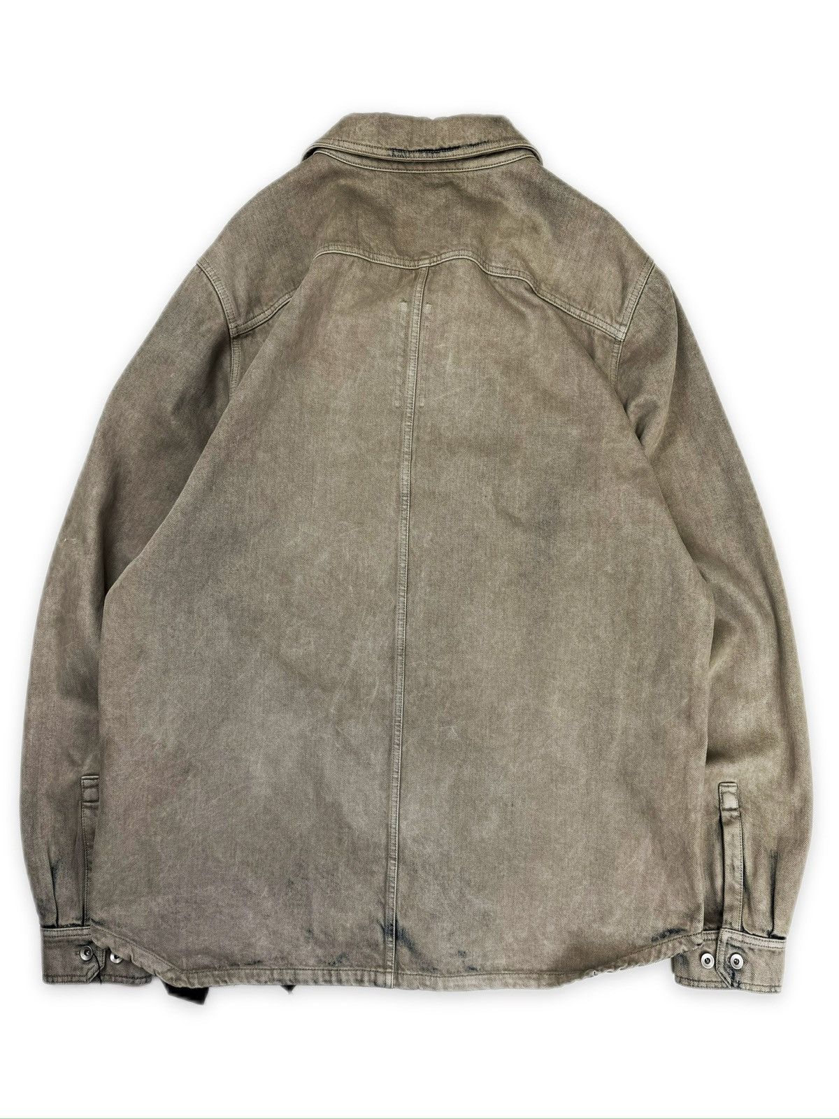 Rick Owens Drkshdw Rick Owens DRKSHDW Mineral / Pearl Washed Denim Cargo Jacket Size US L / EU 52-54 / 3 - 3 Thumbnail