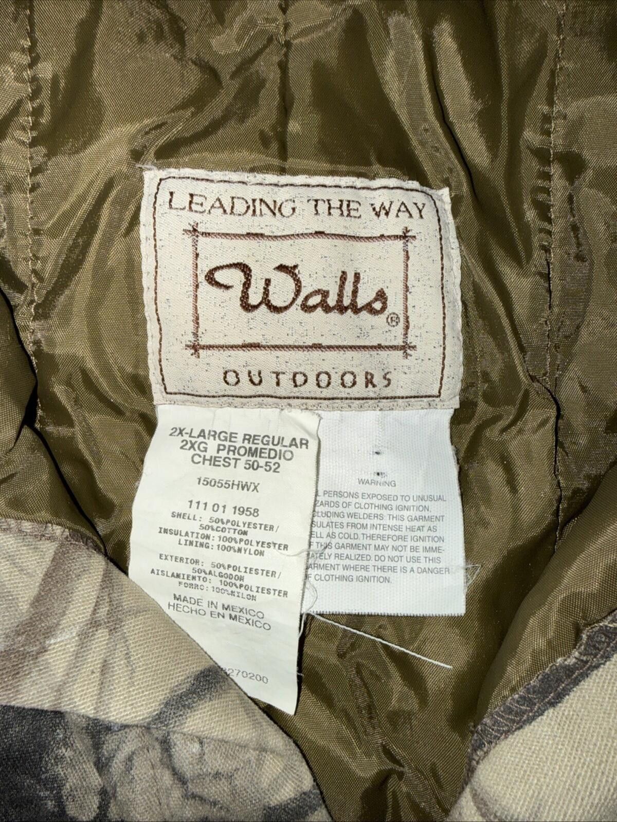 Walls Vtg Walls Outdoors Blizzard Pruf Realtree CAMO Coveralls XXL Size ONE SIZE - 5 Thumbnail