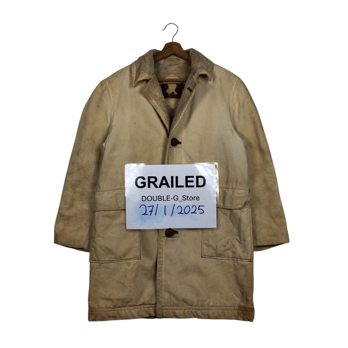 Vintage 📌Vintage Chore Work Jacket Blanket Campbell Made in Usa Size US M / EU 48-50 / 2 - 1 Thumbnail