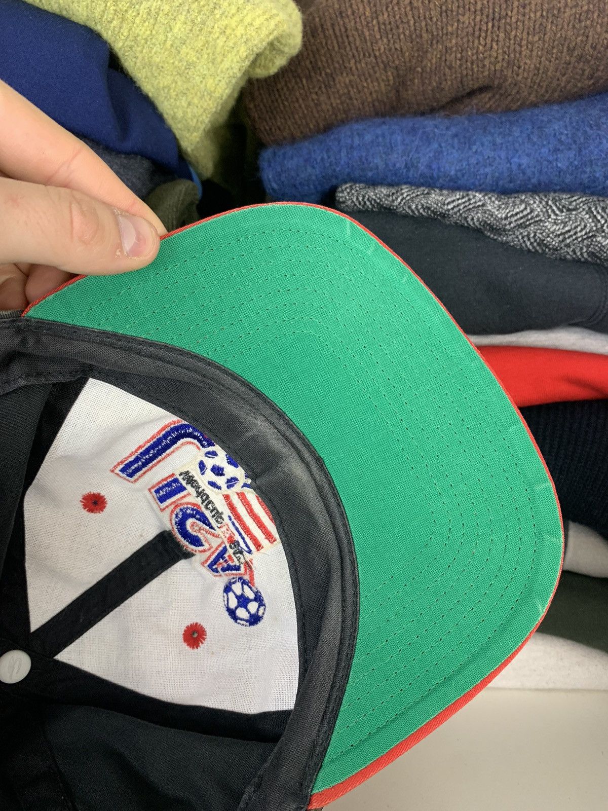 Vintage Vintage World Cup USA 94 Trashed Cap Hat Size ONE SIZE - 15 Thumbnail