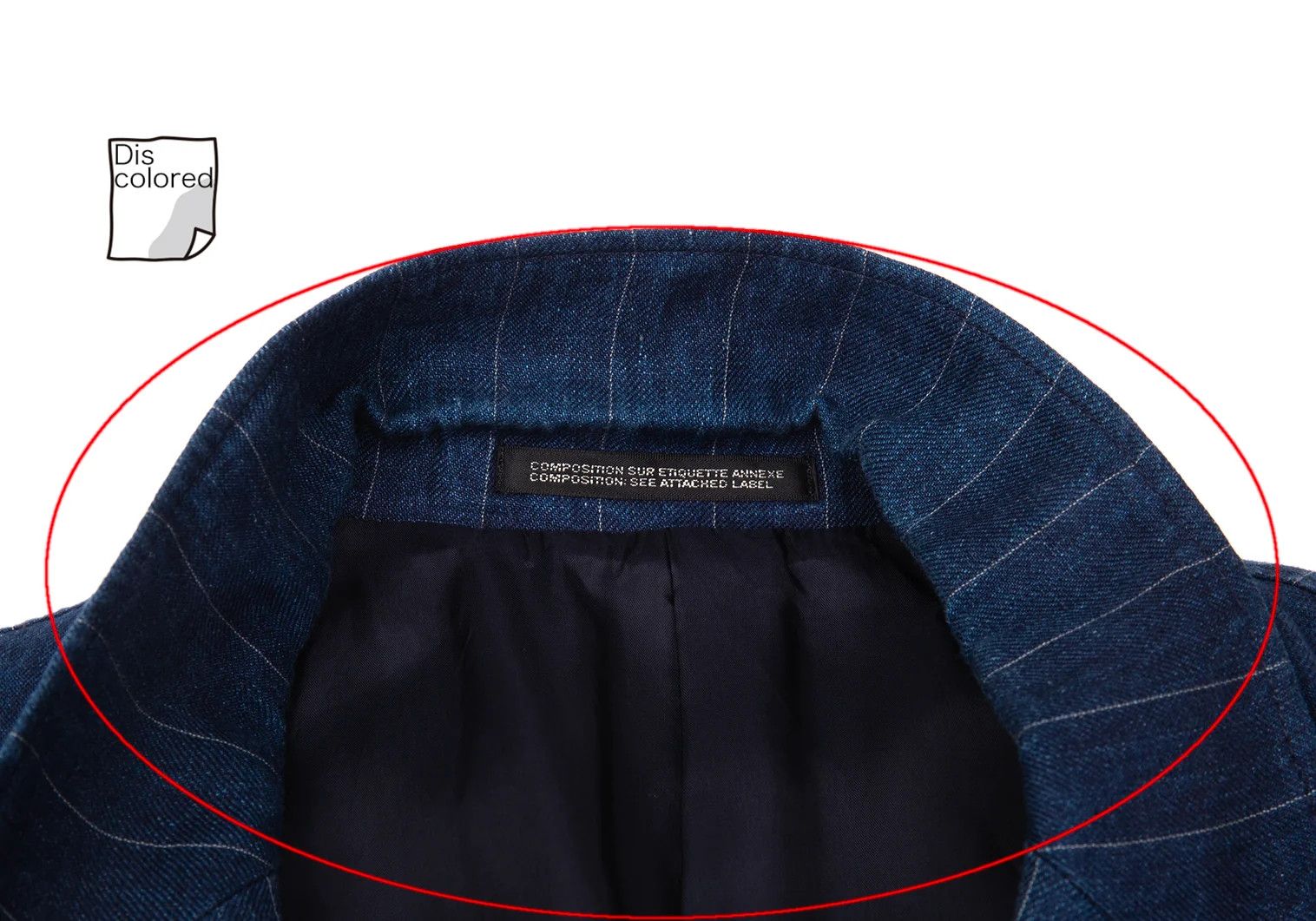 Yohji Yamamoto Yohji Yamamoto Indigo Dyed Linen Stripe Jacket Size US M / EU 48-50 / 2 - 4 Thumbnail
