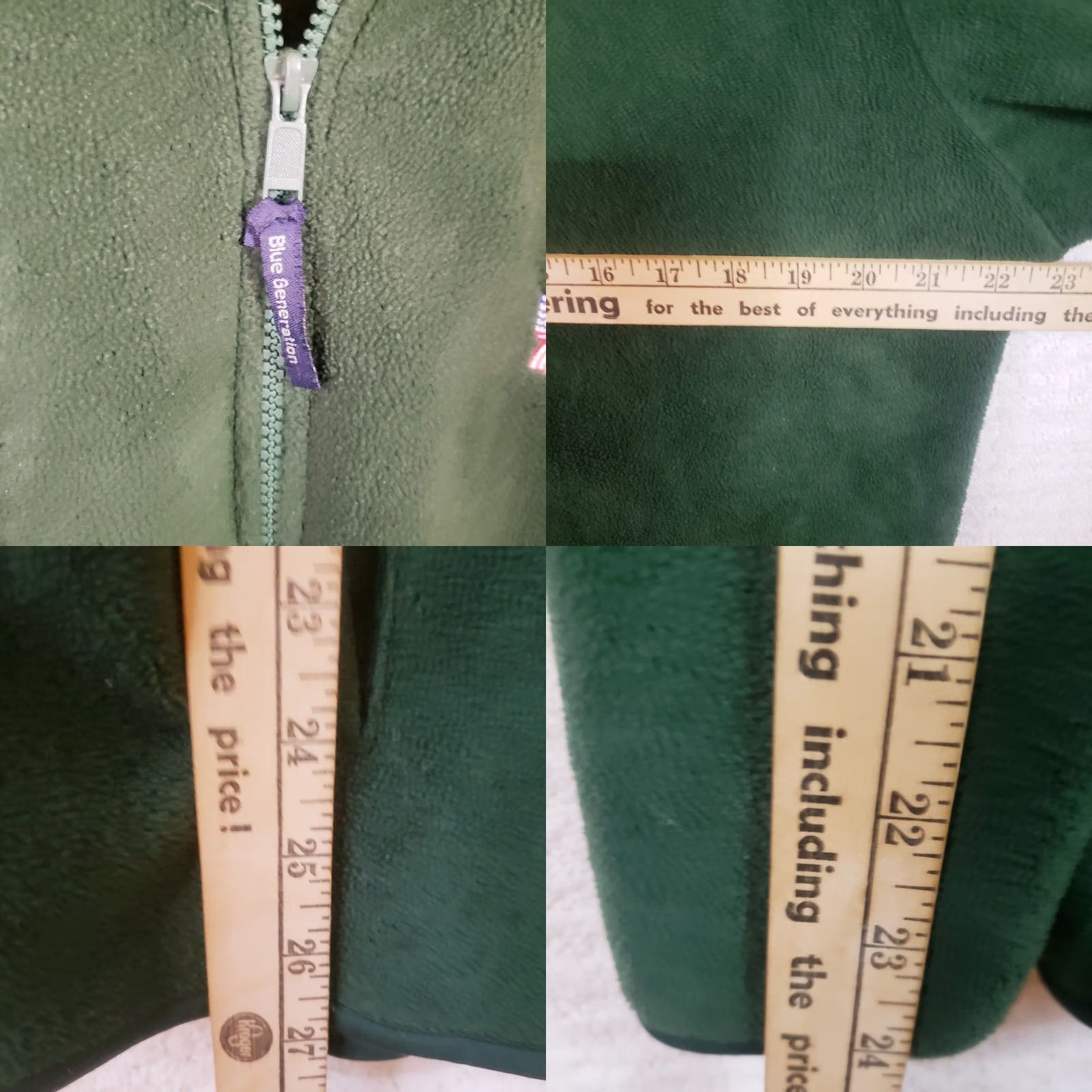 Vintage VINTAGE Secession Golf Course Pullover Women's L Green 1/4 Zip Fleece Sweater Jacket Shirt Size L / US 10 / IT 46 - 10 Thumbnail