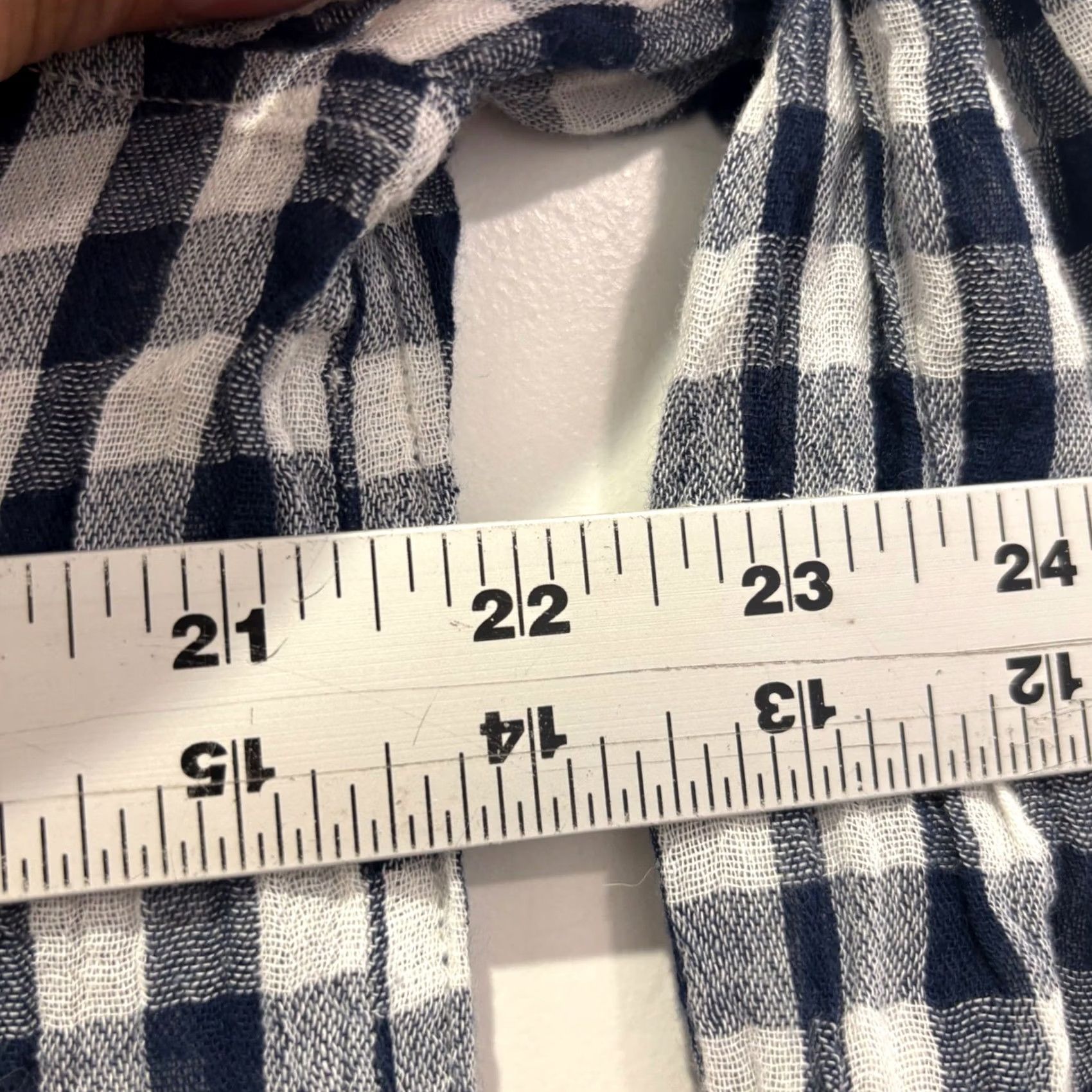 Vintage VINTAGE? Denim & Supply Ralph Lauren RL Utility Gingham Button Up Shirt Navy White XL Size US XL / EU 56 / 4 - 5 Thumbnail