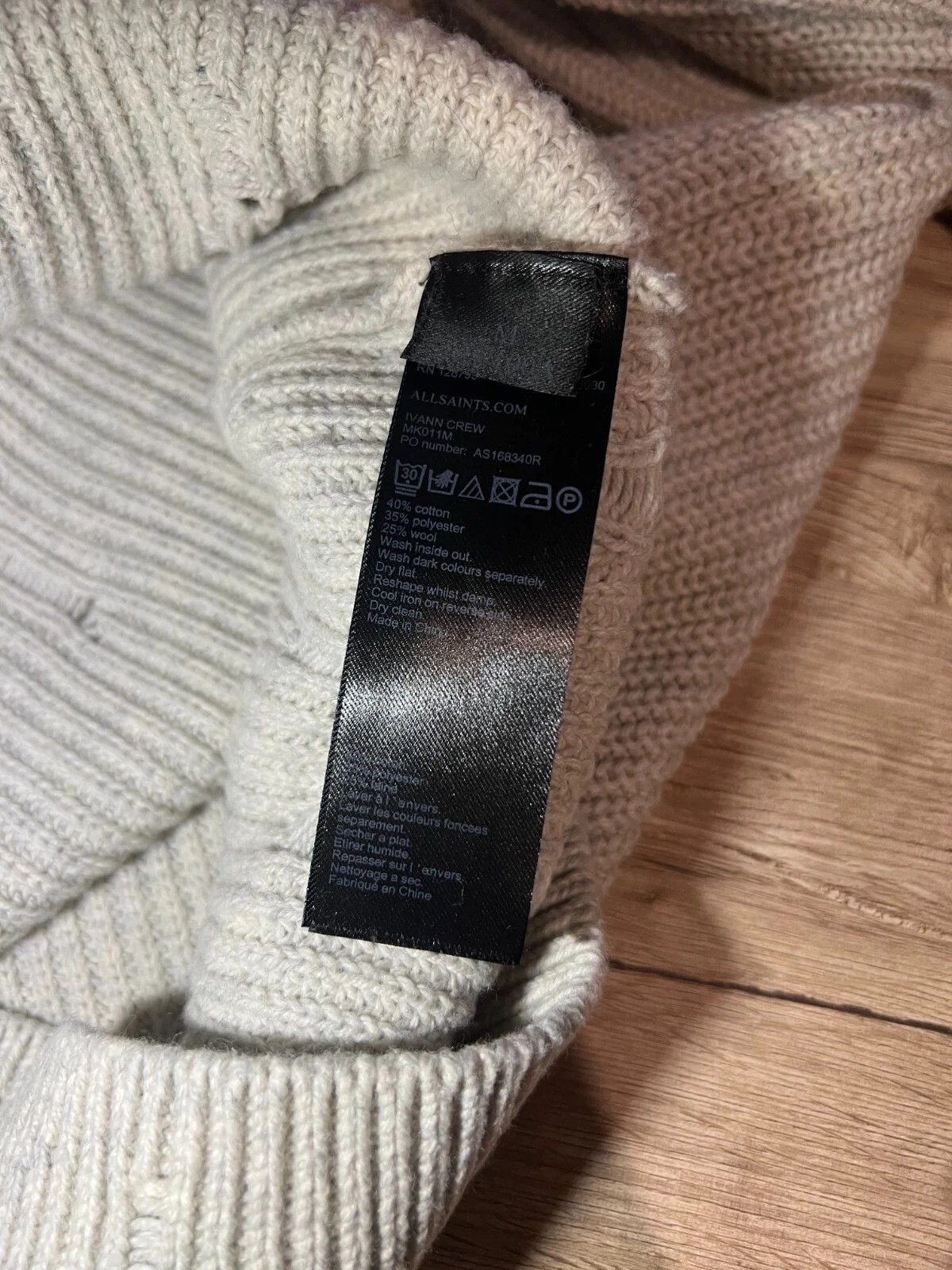 Allsaints Allsaints Ivann Crew Destroyed Oversized Fit Sweater Size US M / EU 48-50 / 2 - 12 Thumbnail