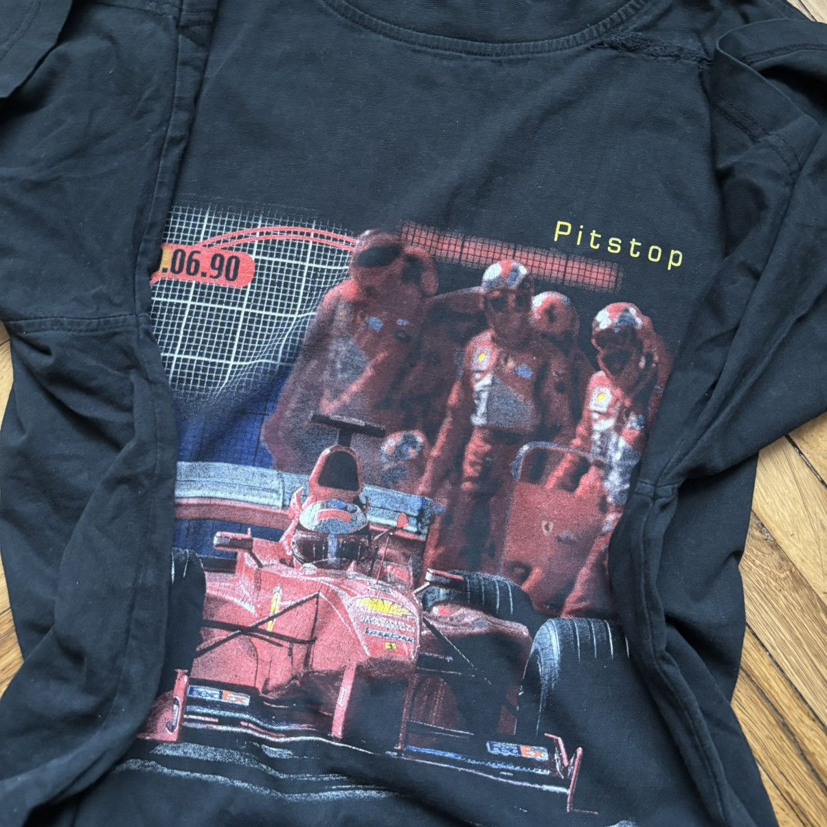 Ferrari × Le Grande Bleu (L.G.B.) Vintage 1999 Ferrari Pitstop OG Distressed T-Shirt Size US XL / EU 56 / 4 - 6 Thumbnail