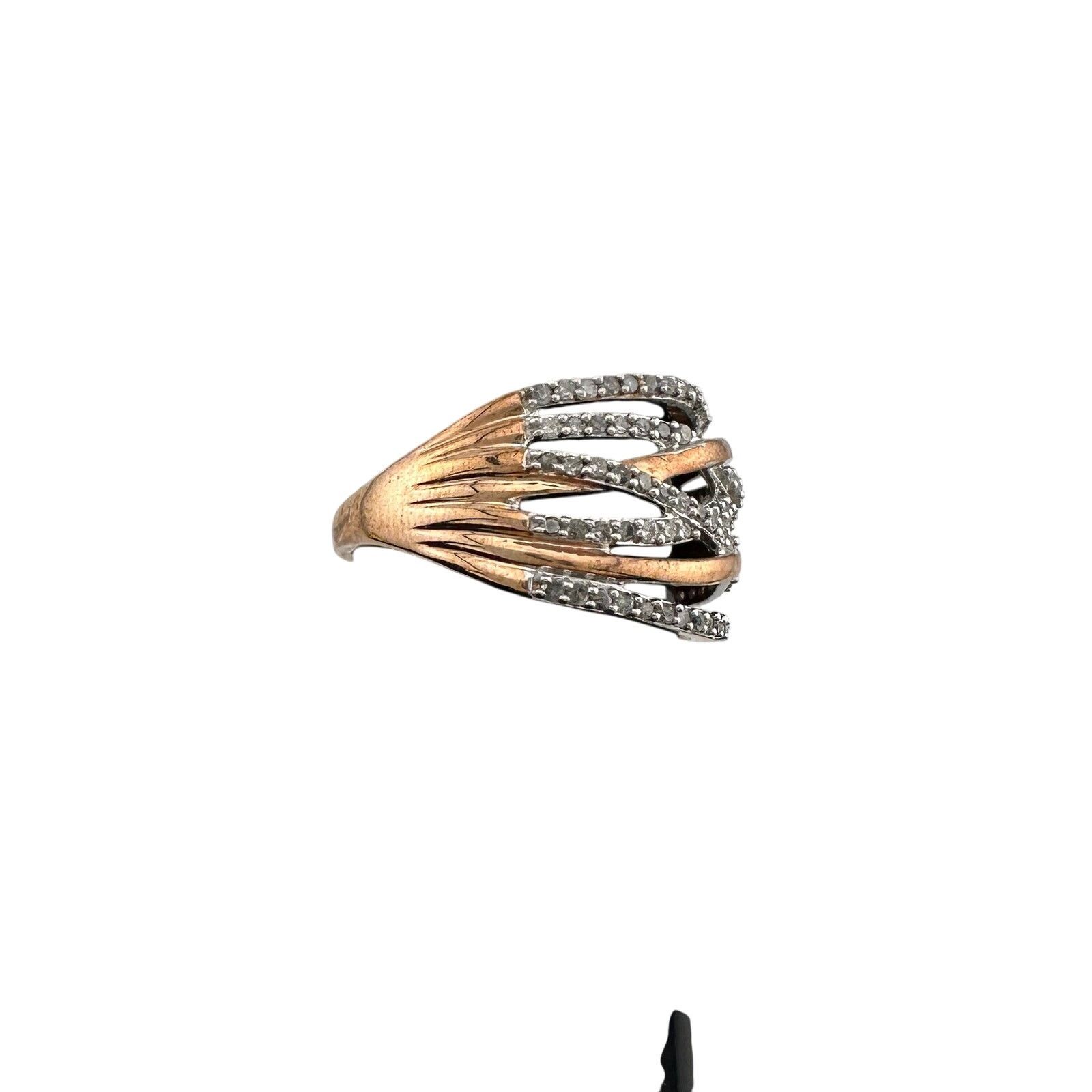 Other 1/2 Carat Natural Diamond Braided Woven Paths Ring Size 7 Size ONE SIZE - 18 Thumbnail