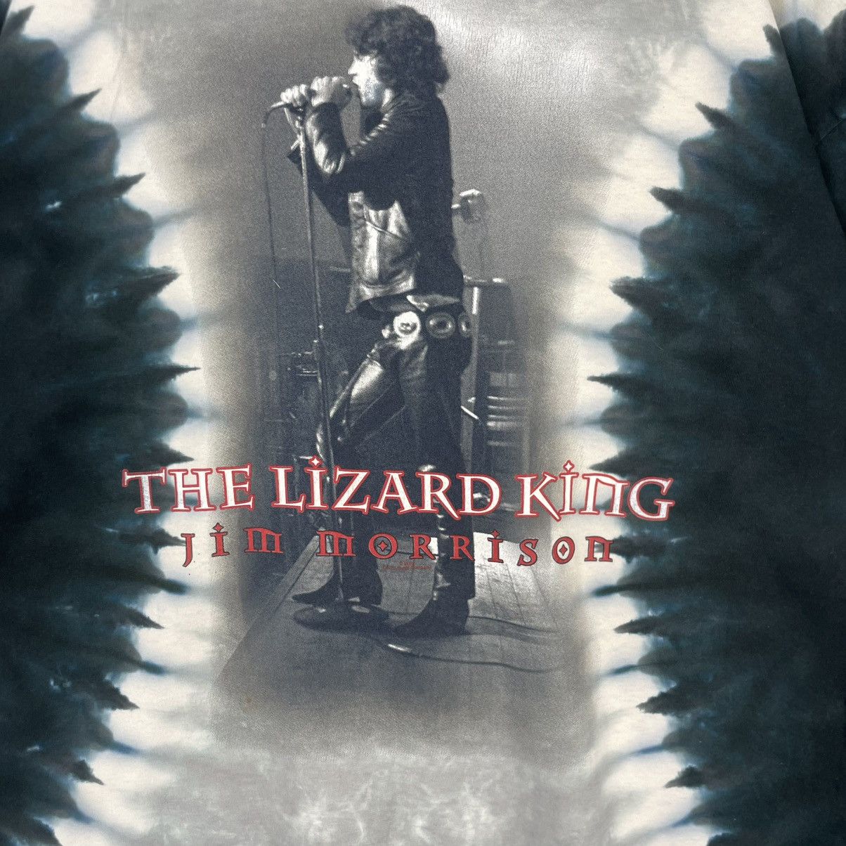 Designer × Vintage vintage T-shirt 90s Liquid blue Jim Morrison Lizard king tee Size US L / EU 52-54 / 3 - 7 Thumbnail