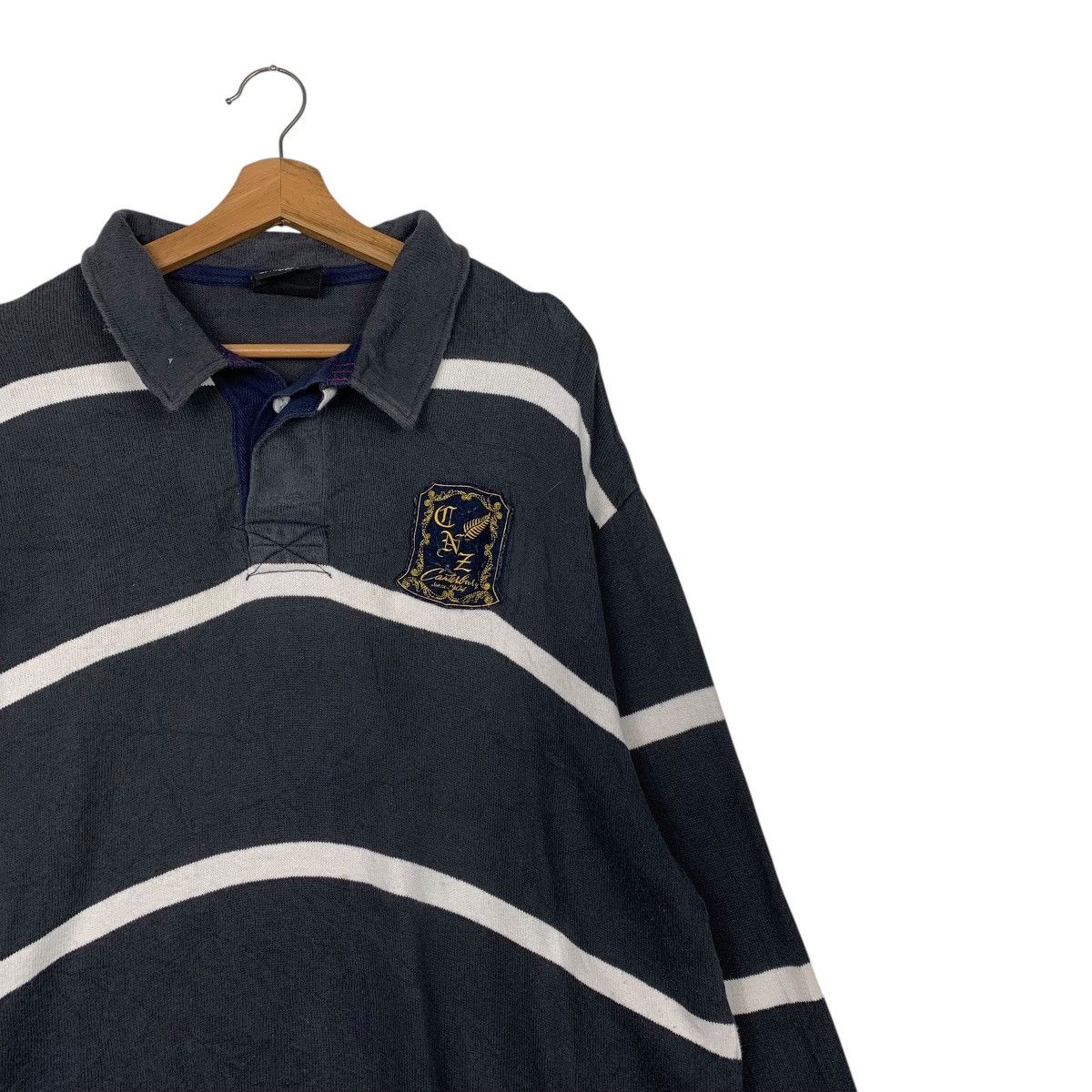 Canterbury of New Zealand Vintage Canterbury Of New Zealand Stripe Polo Rugby Sweater Size US XL / EU 56 / 4 - 5 Thumbnail