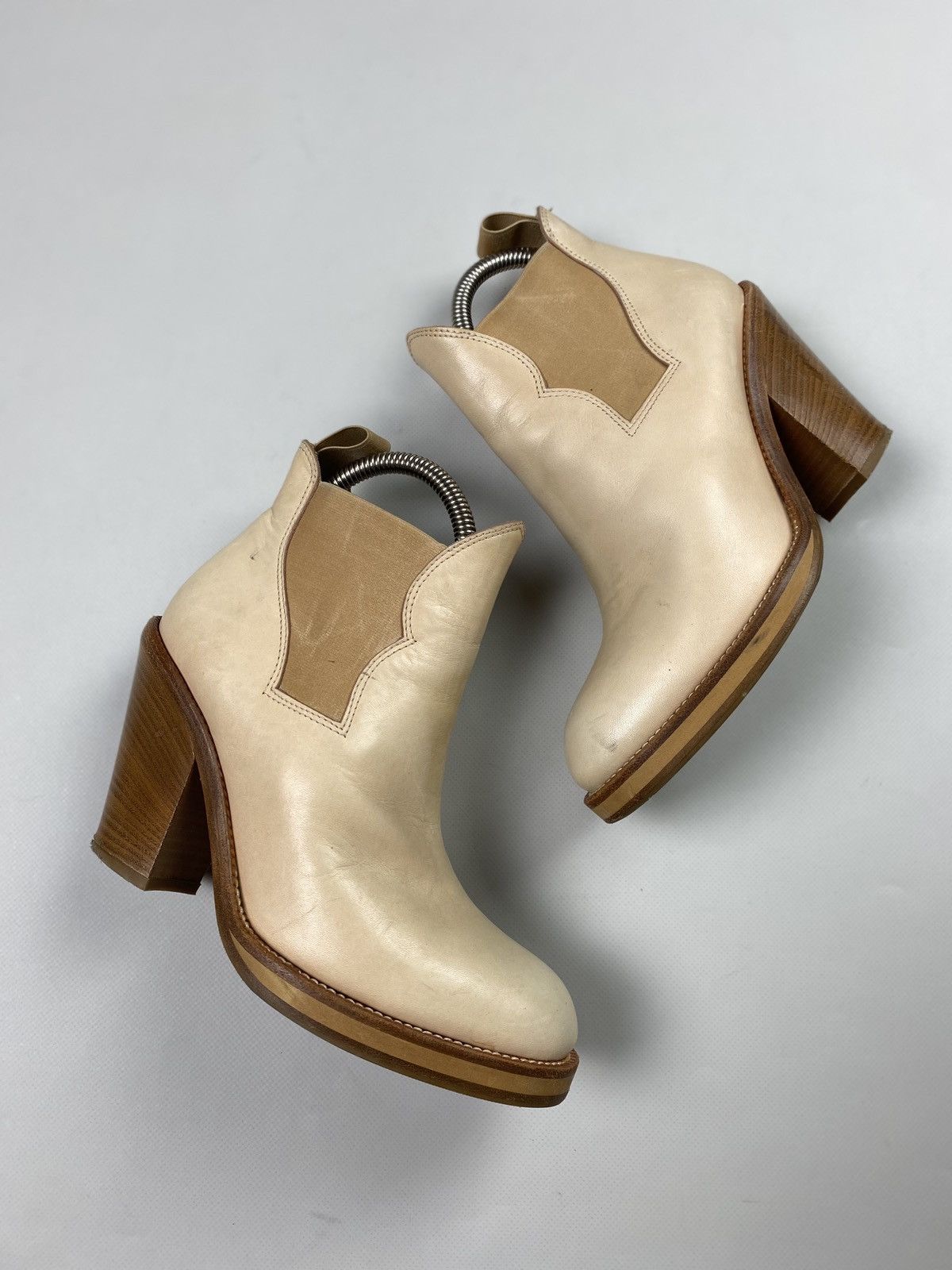Acne Studios Acne Ladies Leather Heeled Boots Shoes Size 37 Size US 7 / IT 37 - 1 Thumbnail