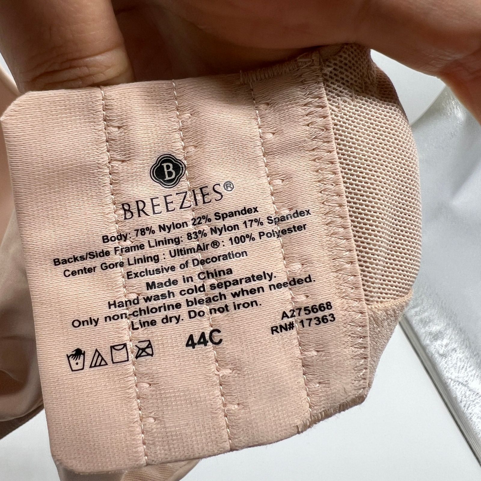 Other Breezies Luxe Lace Wirefree T-Shirt Bra Sunbeige 44 C Size M / US 6-8 / IT 42-44 - 6 Thumbnail