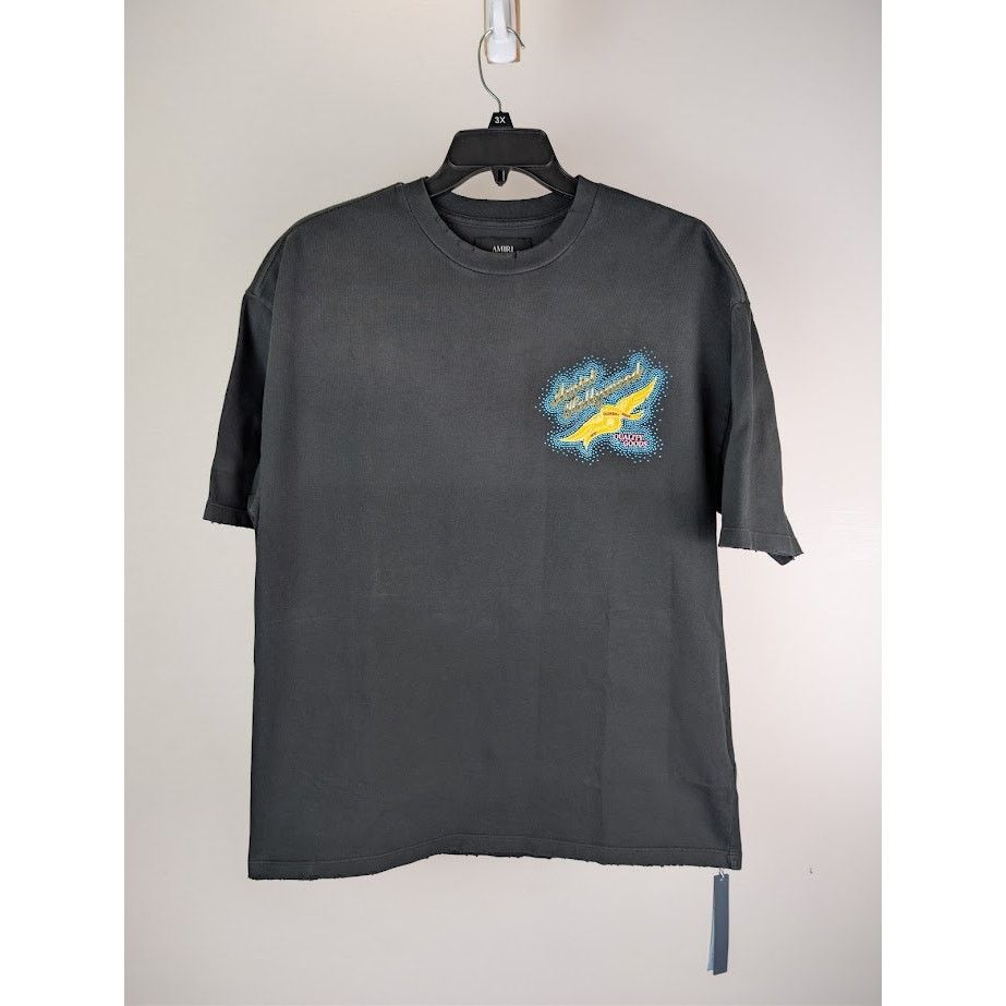 Amiri o1rshd1 Short Sleeve T-Shirt in Black Size US M / EU 48-50 / 2 - 8 Thumbnail