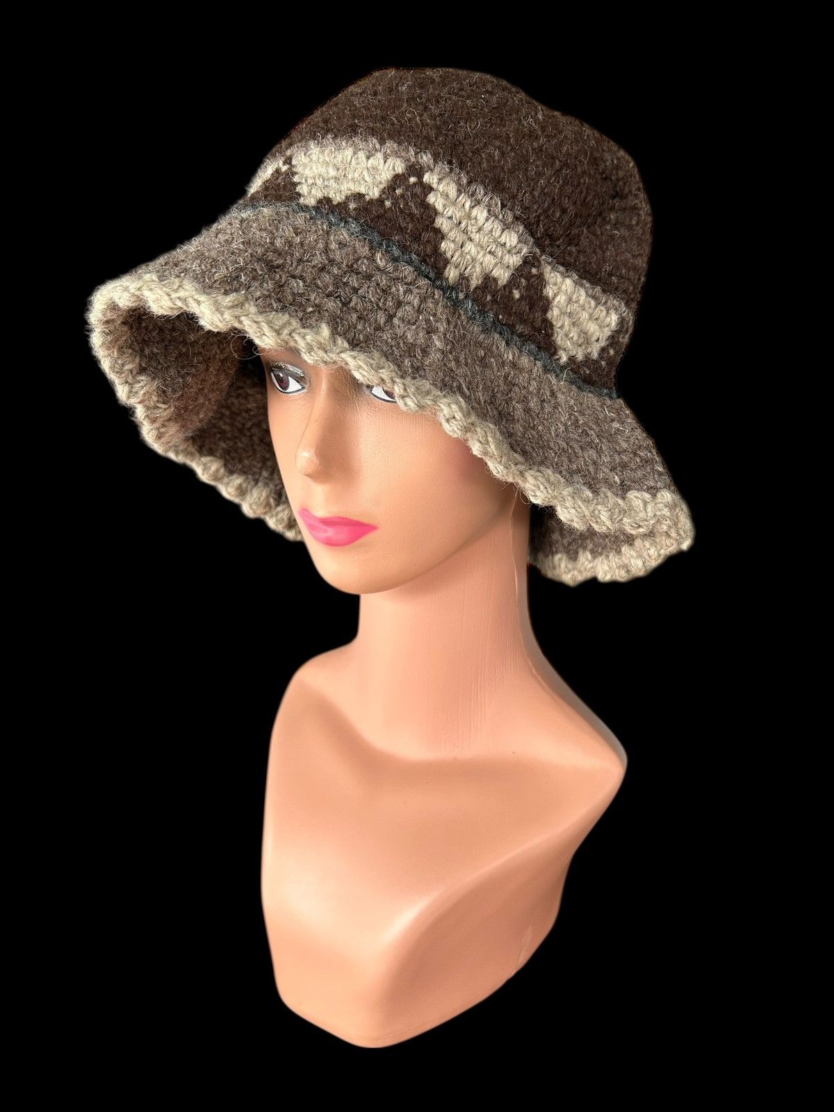Kapital Crochet Knitted Handmade Wool Bucket Hats Size ONE SIZE - 2 Thumbnail