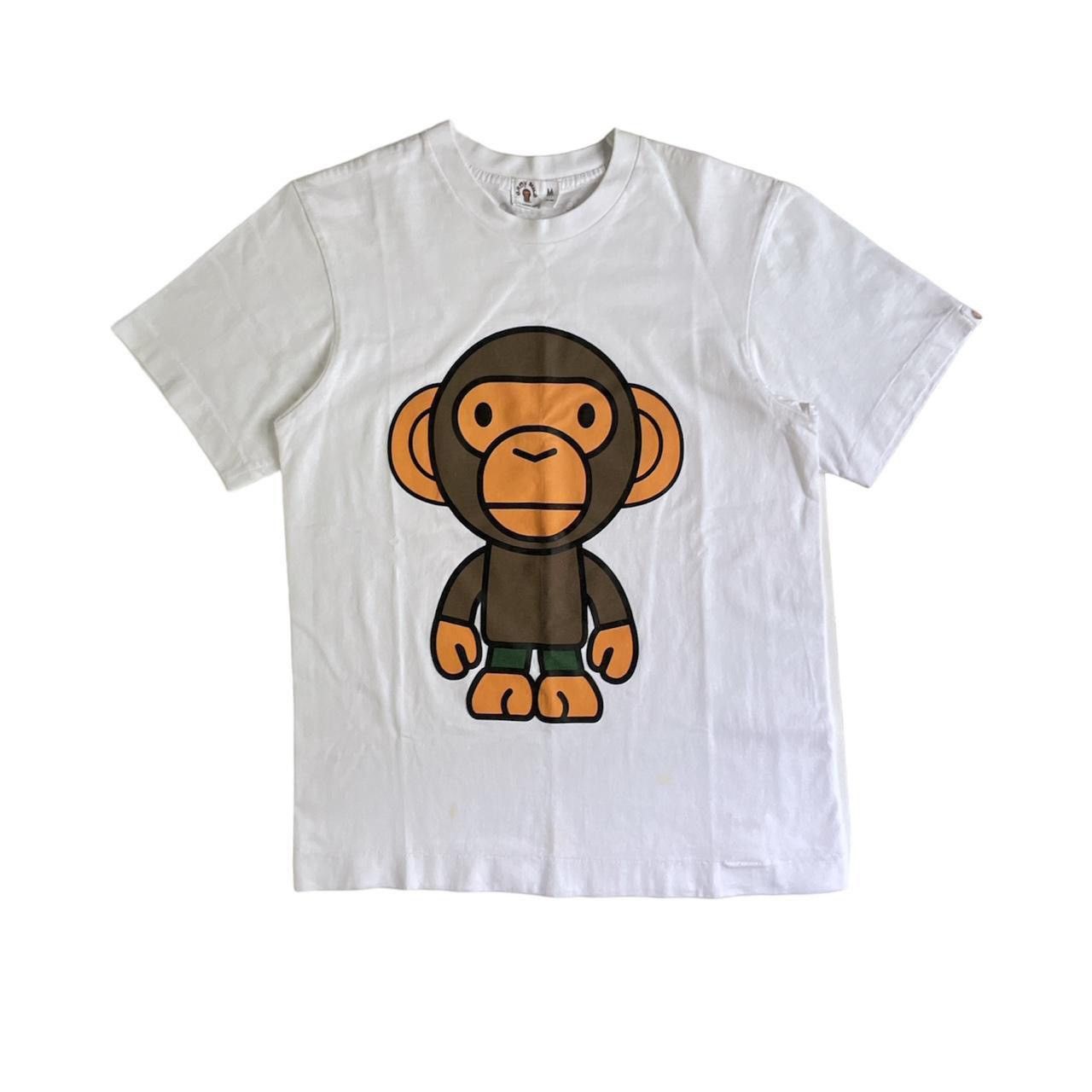 image of Bape x Vintage Baby Milo Tee in White, Men's (Size Small)