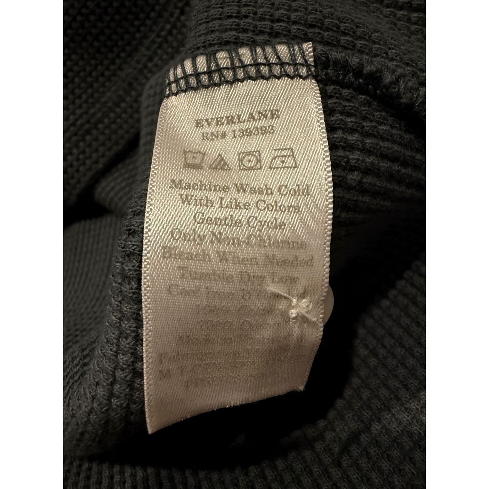 Everlane Everlane Waffle Knit Henley Thermal Shirt Men’s Large Blue/Gray Long Sleeve NWT Size US L / EU 52-54 / 3 - 7 Thumbnail