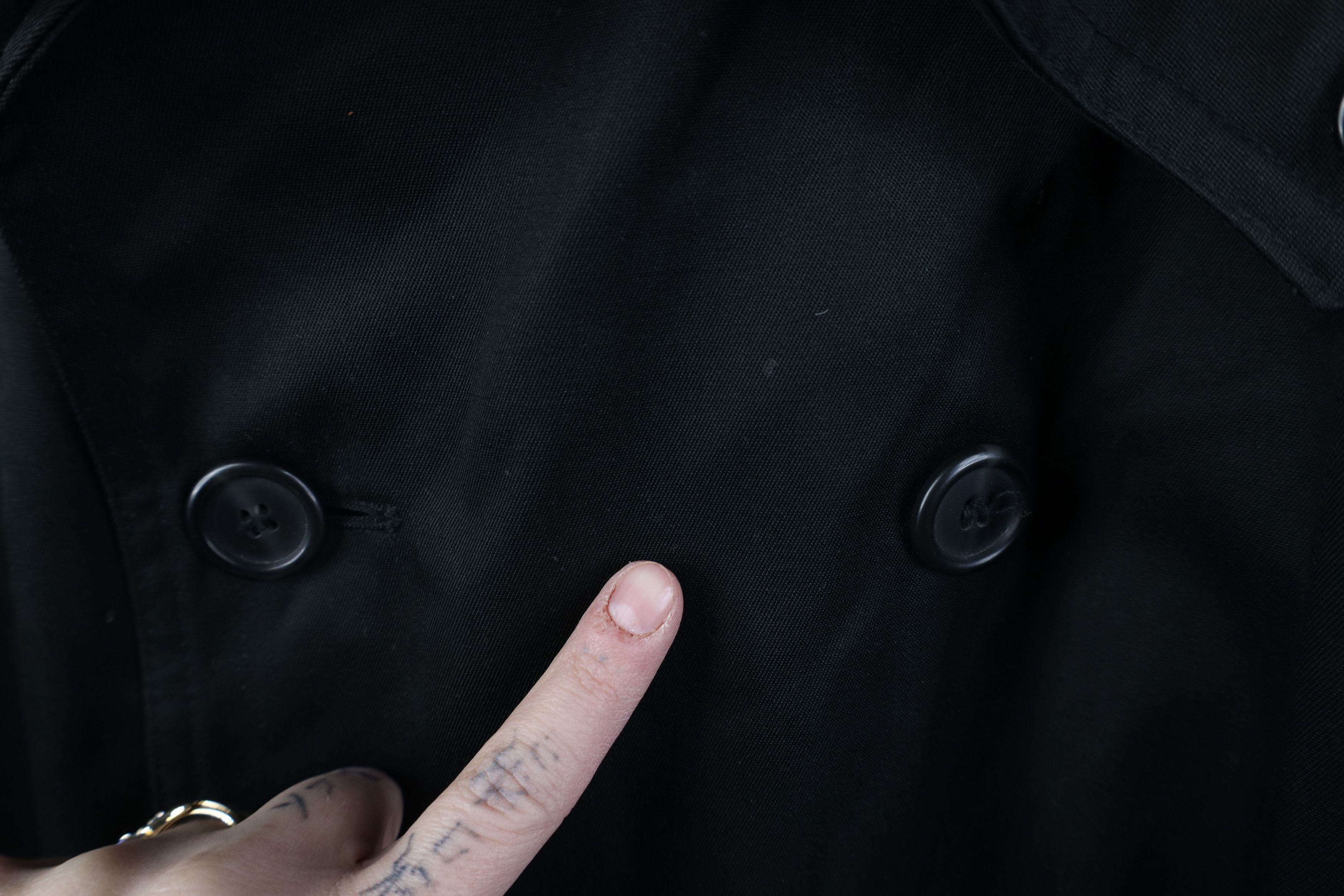 Vintage Vintage 70s Streetwear Trench Coat Rain Jacket Black USA Size US XXL / EU 58 / 5 - 6 Thumbnail