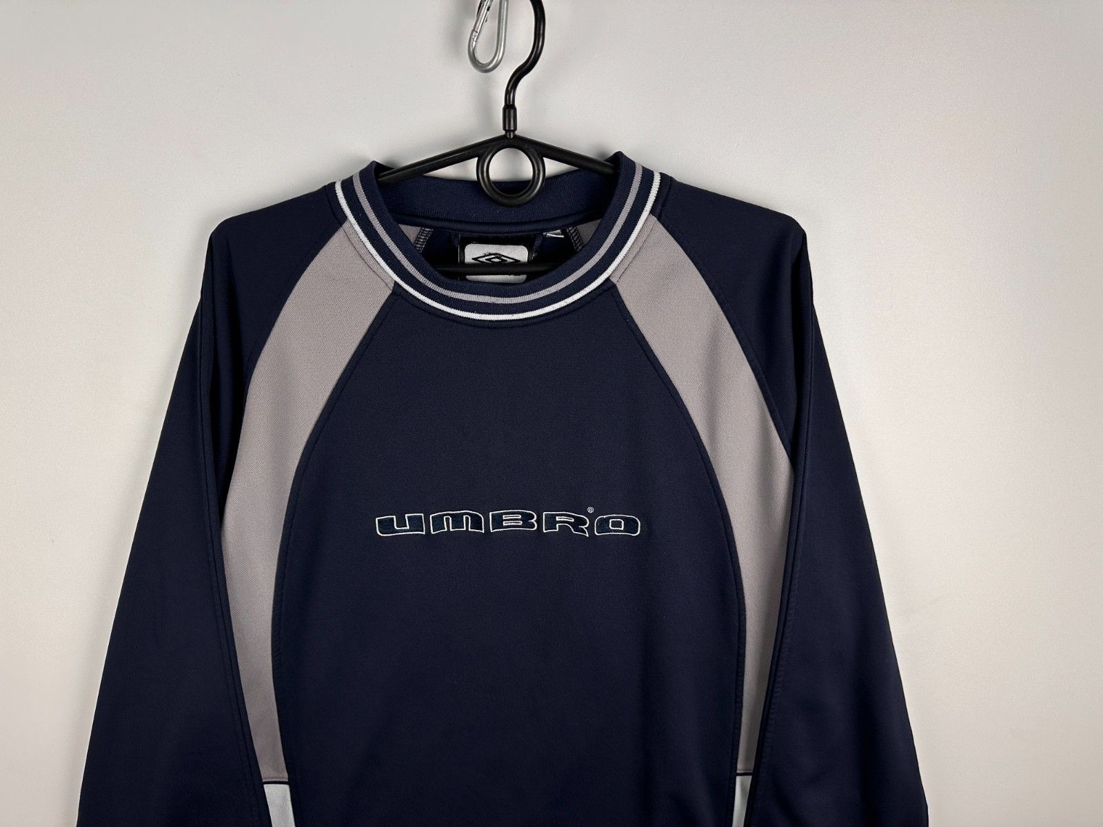 Umbro Umbro Sweatshirt Vintage 90's Big Logo Blue Grey Size XL Size US XL / EU 56 / 4 - 2 Thumbnail