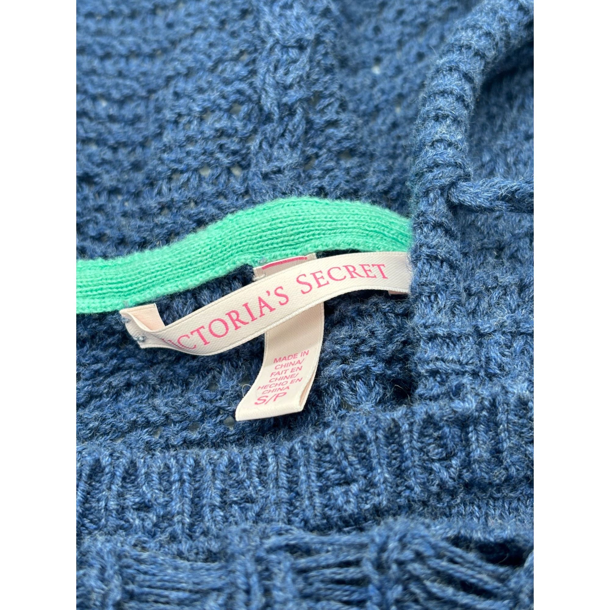 Other Victoria Secret Women’s Pointelle Knit Cropped Hooded Sweate Size S / US 4 / IT 40 - 7 Thumbnail
