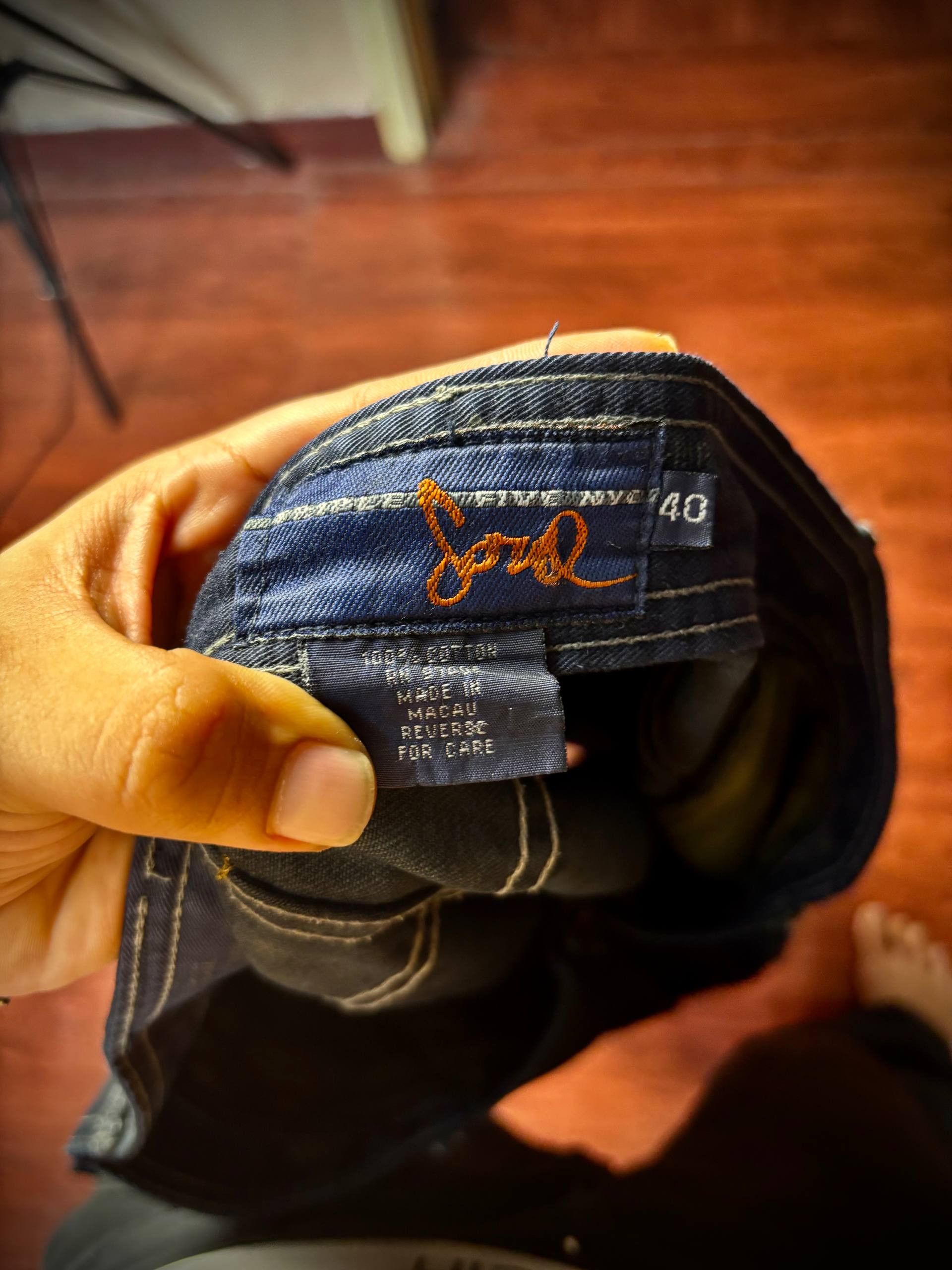 Other Vintage 00s Triple & Five Soul Black Denim Pants Jnco Style Size US 40 / EU 56 - 5 Thumbnail