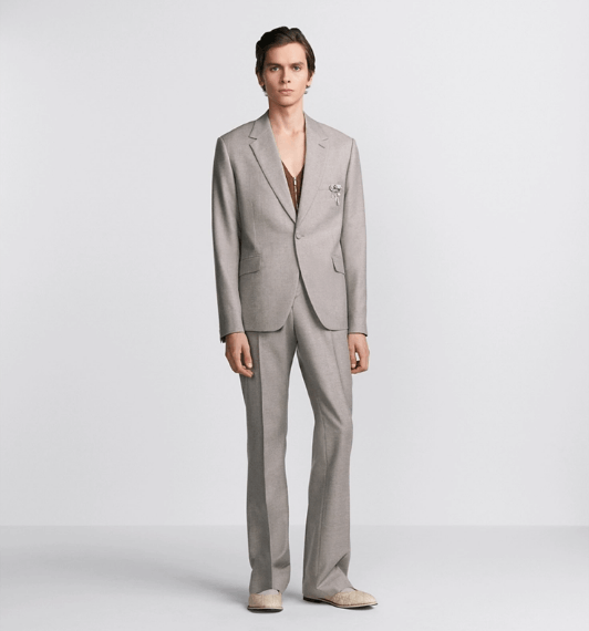 Dior o1w1db11225 443C13 Flared Pant in Gray Size US 36 / EU 52 - 4 Thumbnail