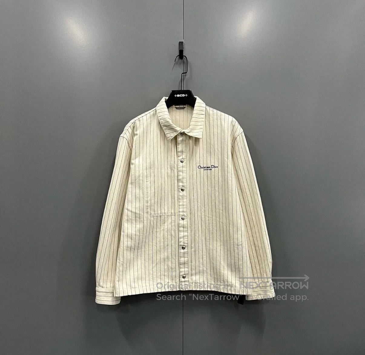Dior Yellow Striped Long Sleeve Button-Up Shirt. Size US L / EU 52-54 / 3 - 1 Thumbnail