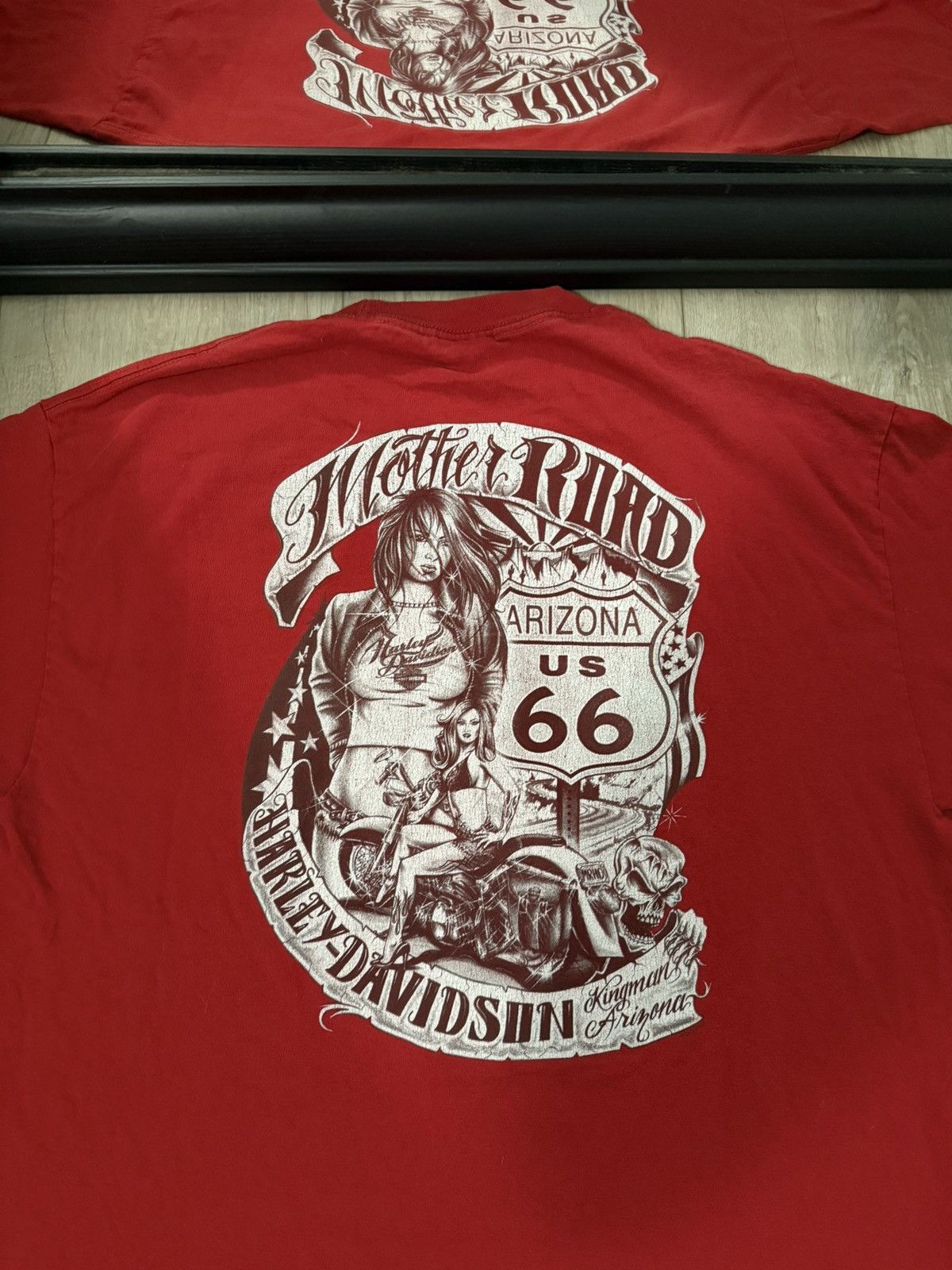 Harley Davidson × Vintage Vintage / Y2K Harley Davidson Pin Up Girl Design Size US XL / EU 56 / 4 - 2 Thumbnail