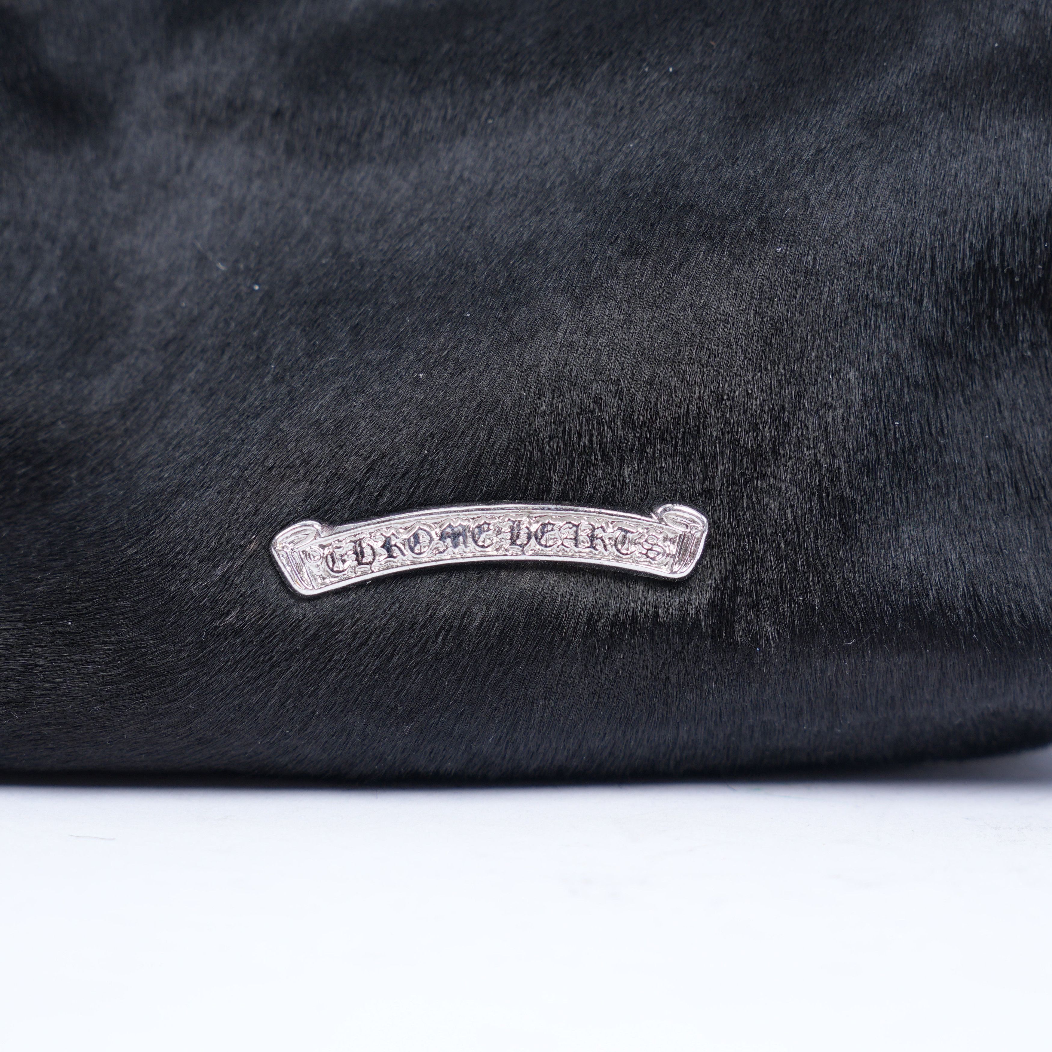 Chrome Hearts CHROME HEARTS PONY HAIR PATCH COSMETIC BAG Size ONE SIZE - 3 Thumbnail