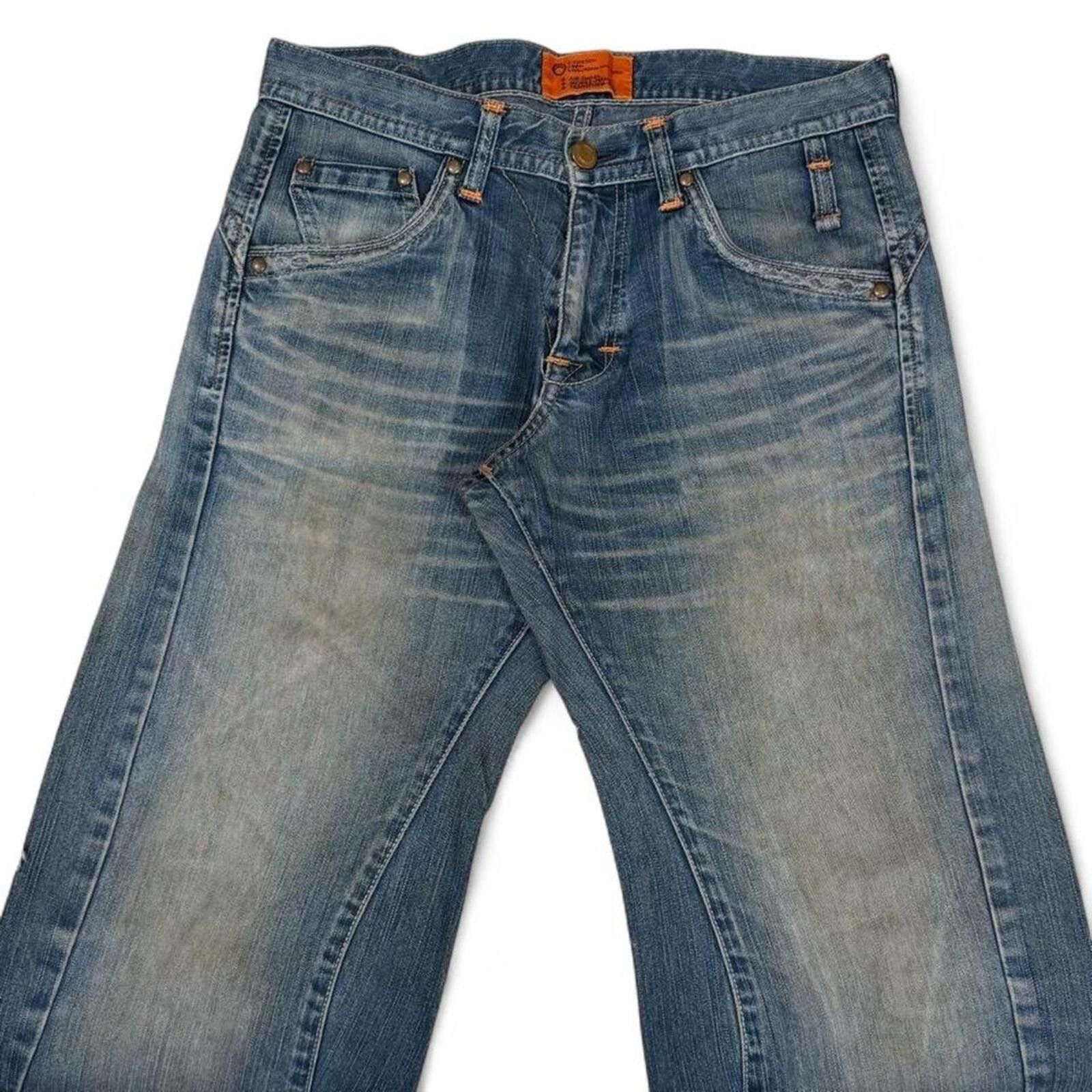 Edwin VINTAGE EDWIN E-FUNCTION unique shade and design denim jeans Size US 33 - 4 Thumbnail