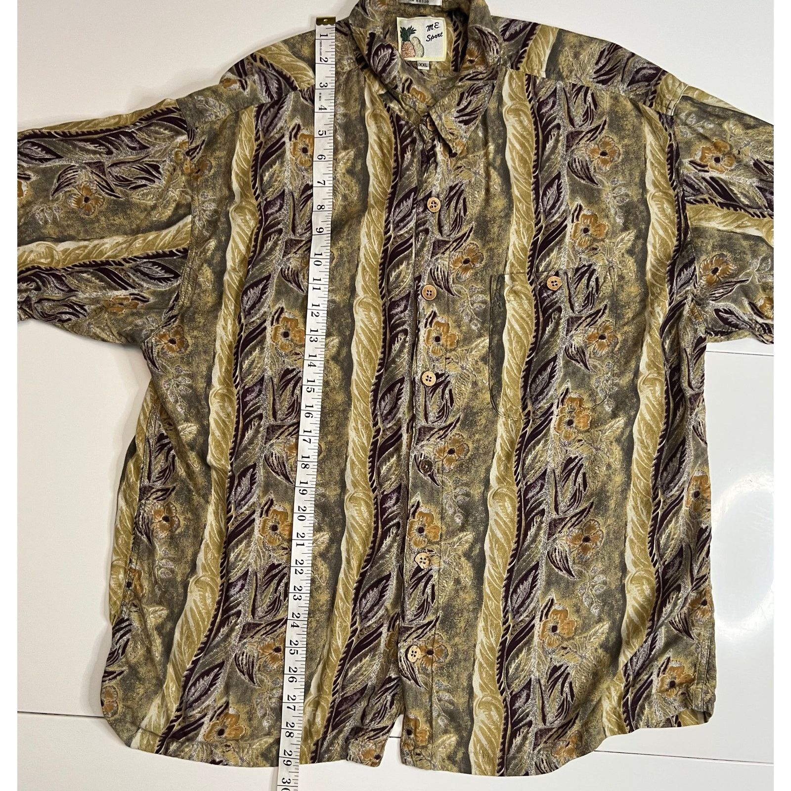 M.E. Sport Vintage M.E. Sport Hawaiian Shirt XXL Pineapple Tag Floral Size US XXL / EU 58 / 5 - 11 Thumbnail