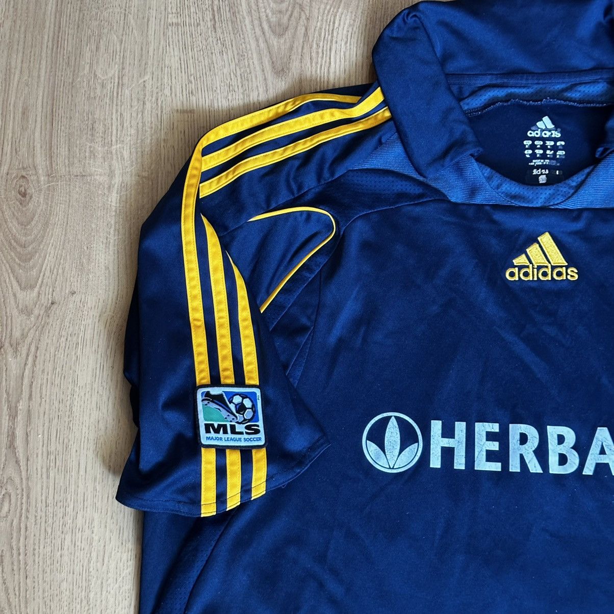 Adidas LA Galaxy David Beckham 2007-2008 Away Jersey Size US XL / EU 56 / 4 - 3 Thumbnail