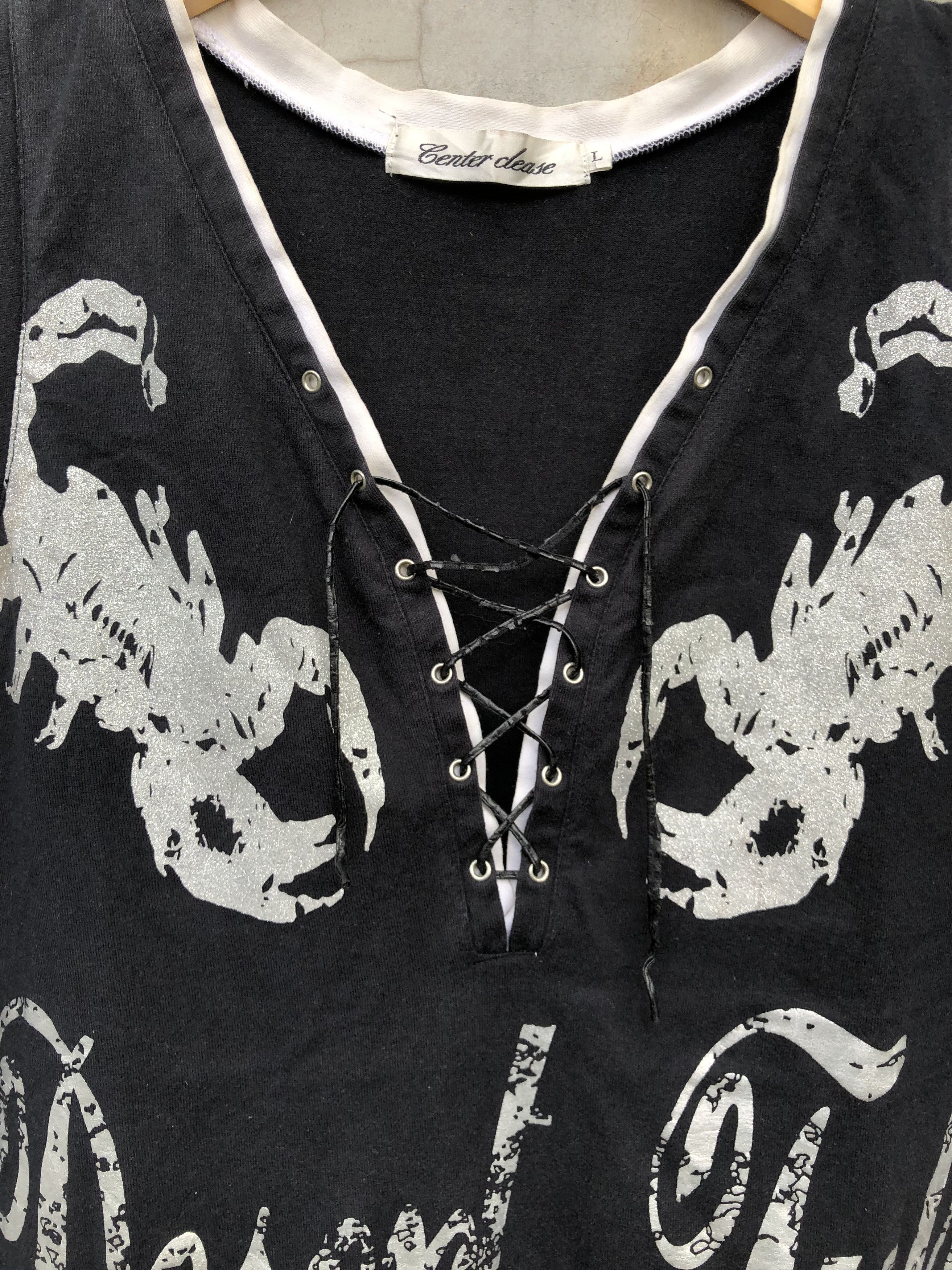 Beauty Beast Y2K Japanese Laces up punk Tanktop Size US M / EU 48-50 / 2 - 3 Thumbnail