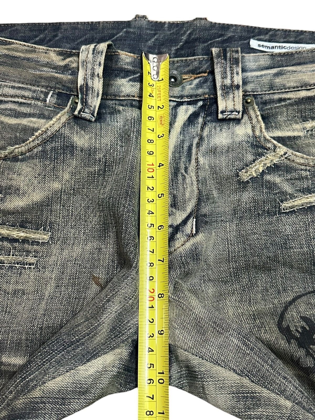 Japanese Brand Semantic Design Mud Wash Denim Size US 30 / EU 46 - 17 Thumbnail