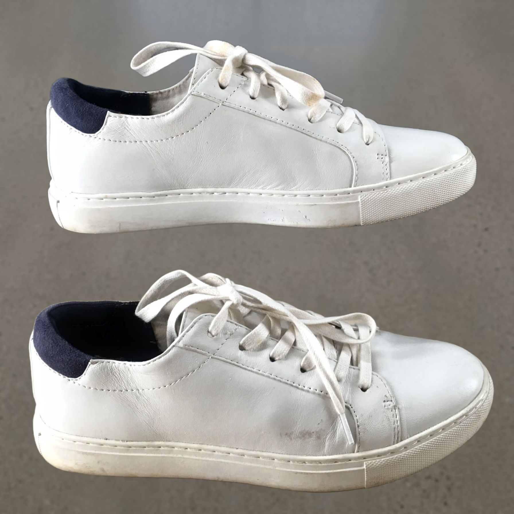 Kenneth Cole Kenneth Cole Shoes Womens 7 M Kam Casual Low Top Sneakers White Leather Lace Up Size M / US 6-8 / IT 42-44 - 1 Thumbnail