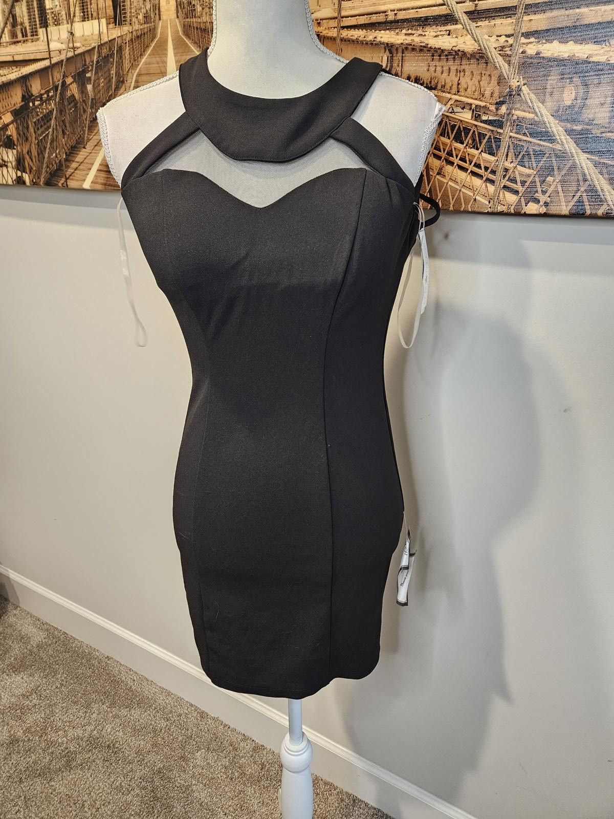 Designer Nwt Speechless Strap Detail Black Dress #H50 Size XS / US 0-2 / IT 36-38 - 2 Thumbnail