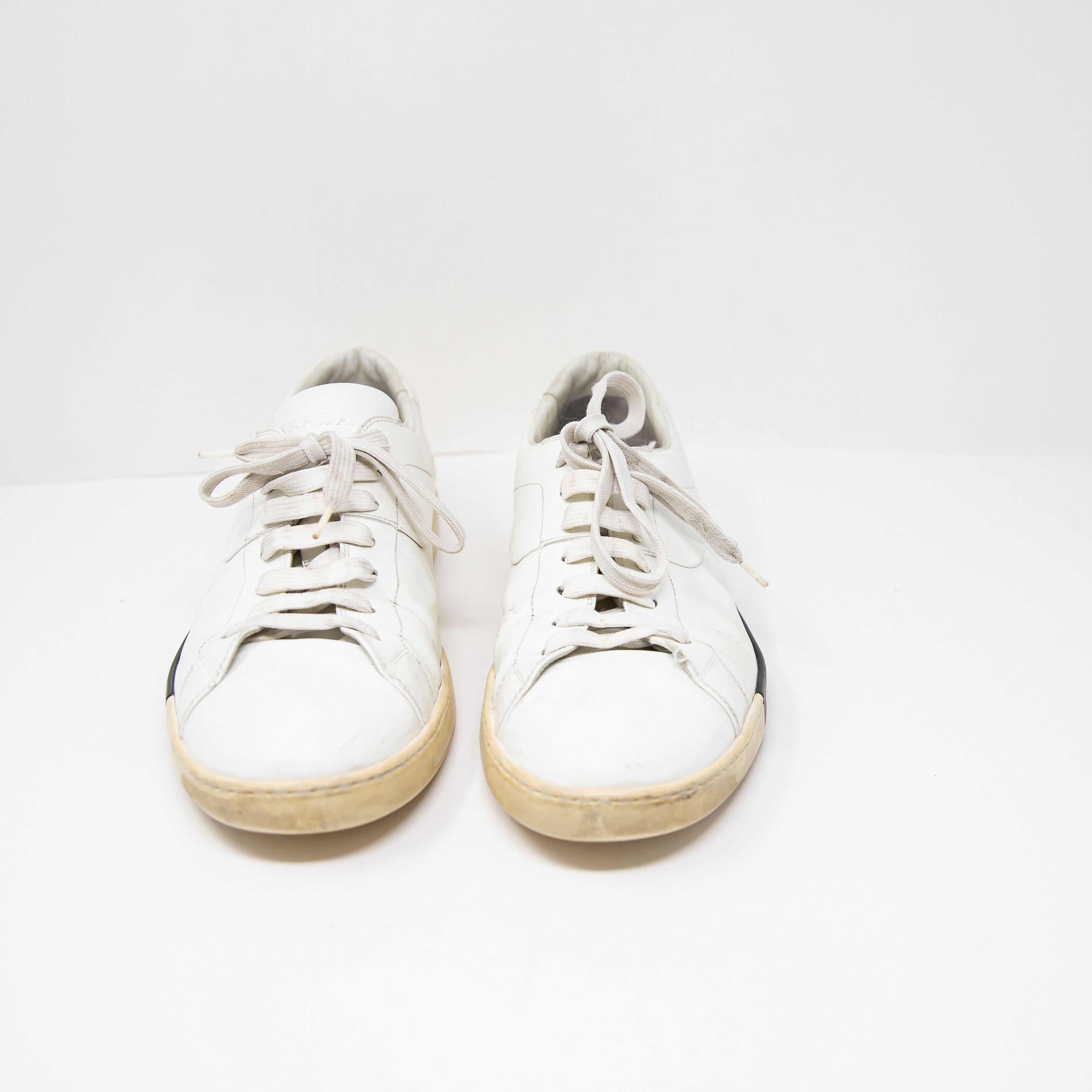 Prada Prada Men's Genuine Leather Lace Up Low Size US 12 / EU 45 - 2 Thumbnail