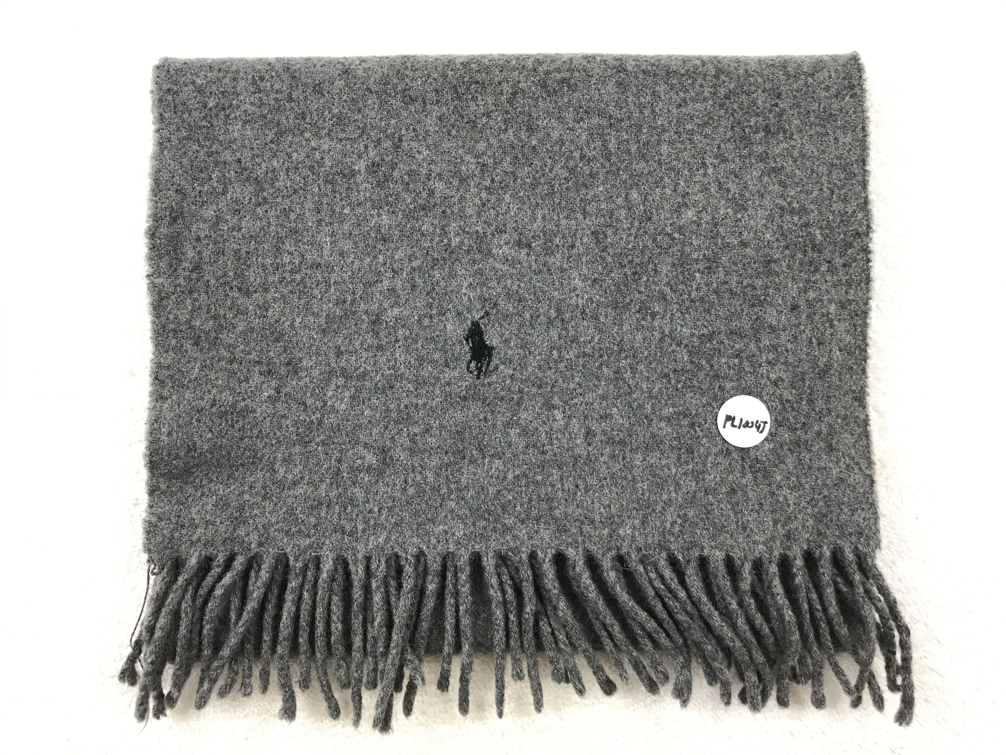 Designer × Ralph Lauren × Vintage Vintage Ralph Lauren Scarf Muffler Wool Cashmere Size ONE SIZE - 2 Thumbnail