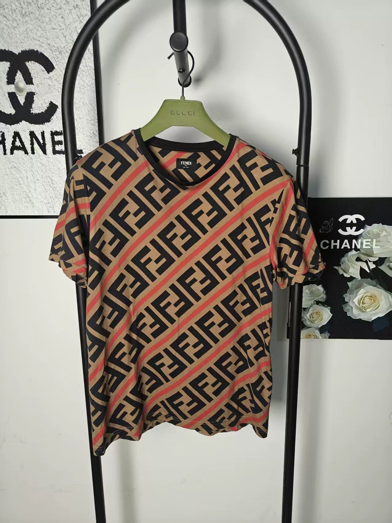 Fendi Fendi Printed Short Sleeve Shirt Size US M / EU 48-50 / 2 - 1 Thumbnail