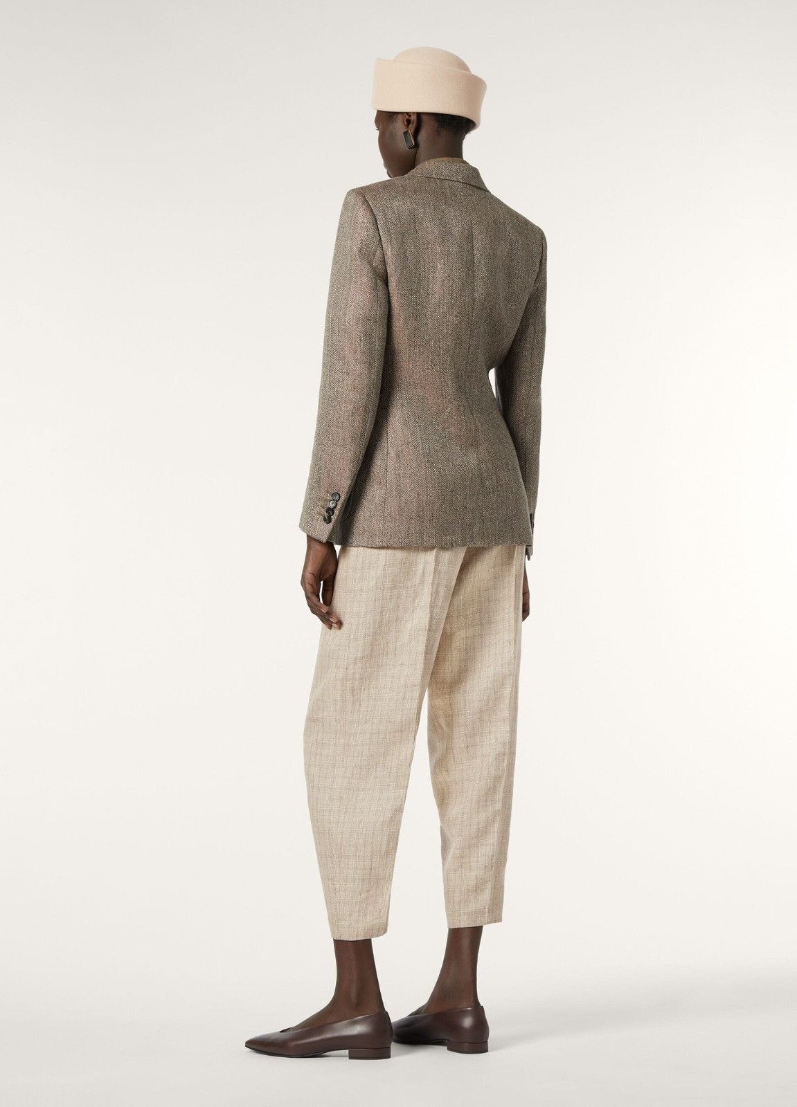Loro Piana o1srvl11e0526 FAP2796 Eleanor Blazer in Brown/Tan Size XS / US 0-2 / IT 36-38 - 4 Thumbnail