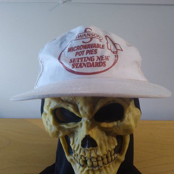 Vintage Vintage Swanson Microwavable Pot Pies Snap Back Trucker Hat