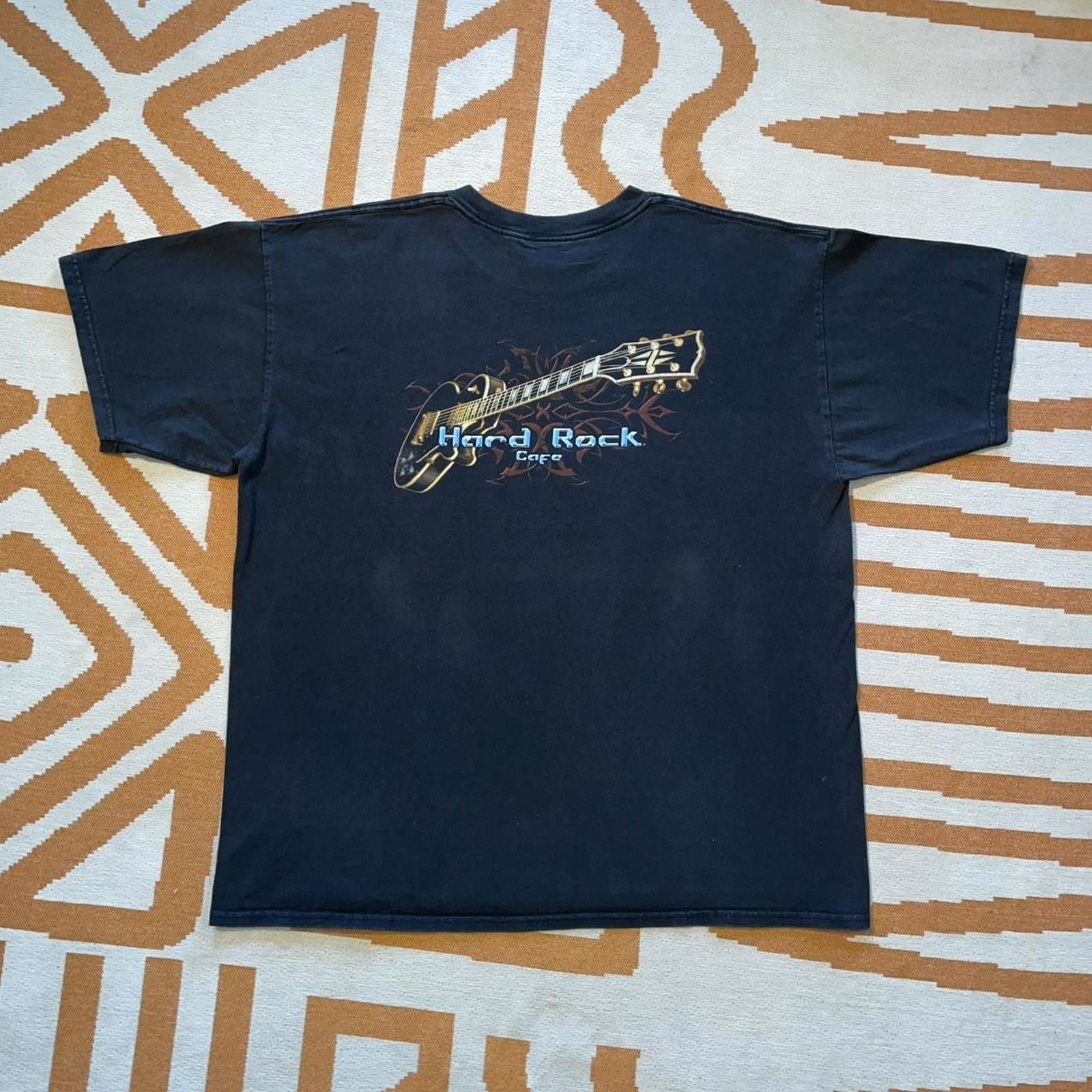 Hard Rock Cafe Hard Rock Cafe 00s Guitar Print T-Shirt XL Size US XL / EU 56 / 4 - 1 Thumbnail