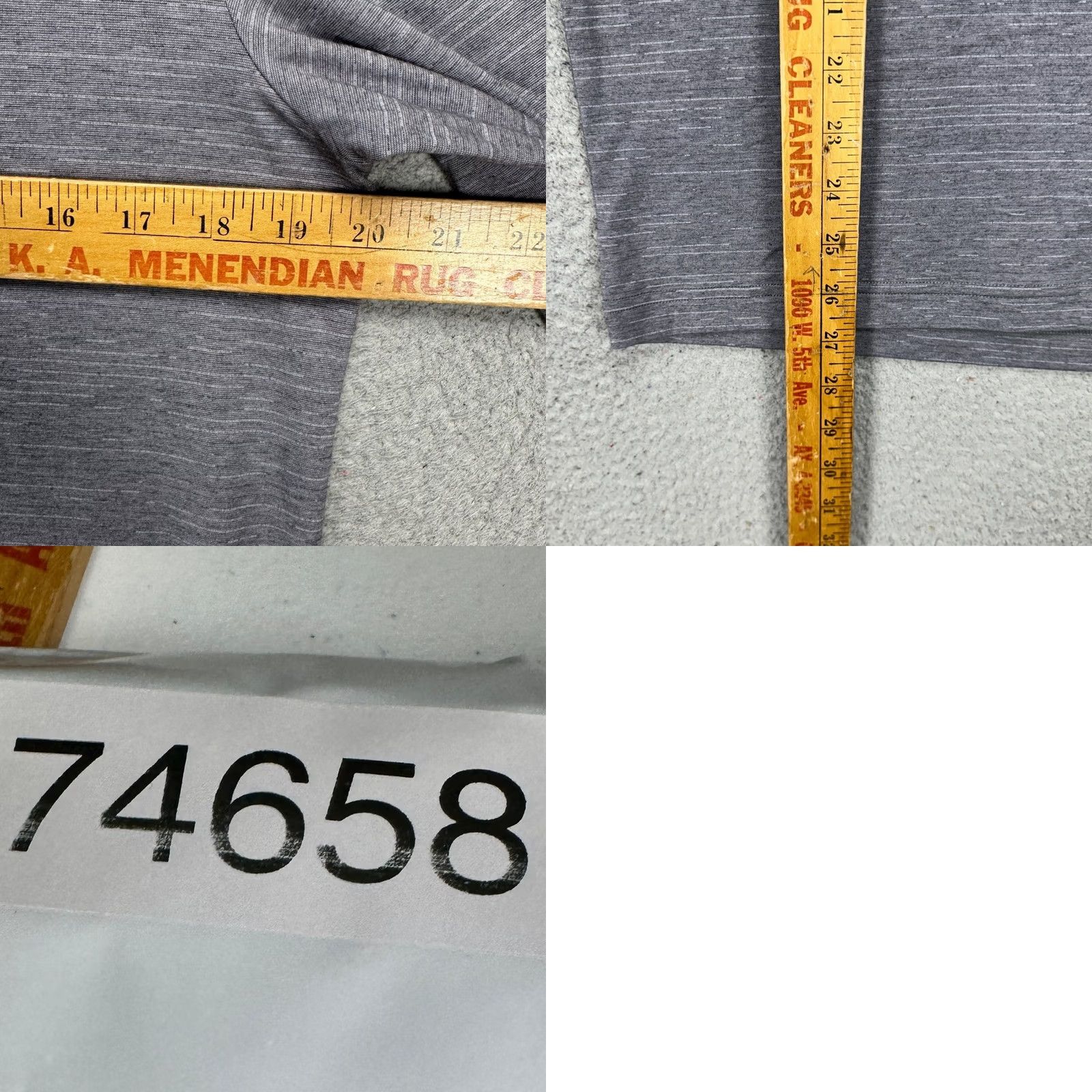 TravisMathew Travis Mathew Men Pullover Shirt Small Grey Heather Quarter Zip Stretch Athletic Size US S / EU 44-46 / 1 - 8 Thumbnail
