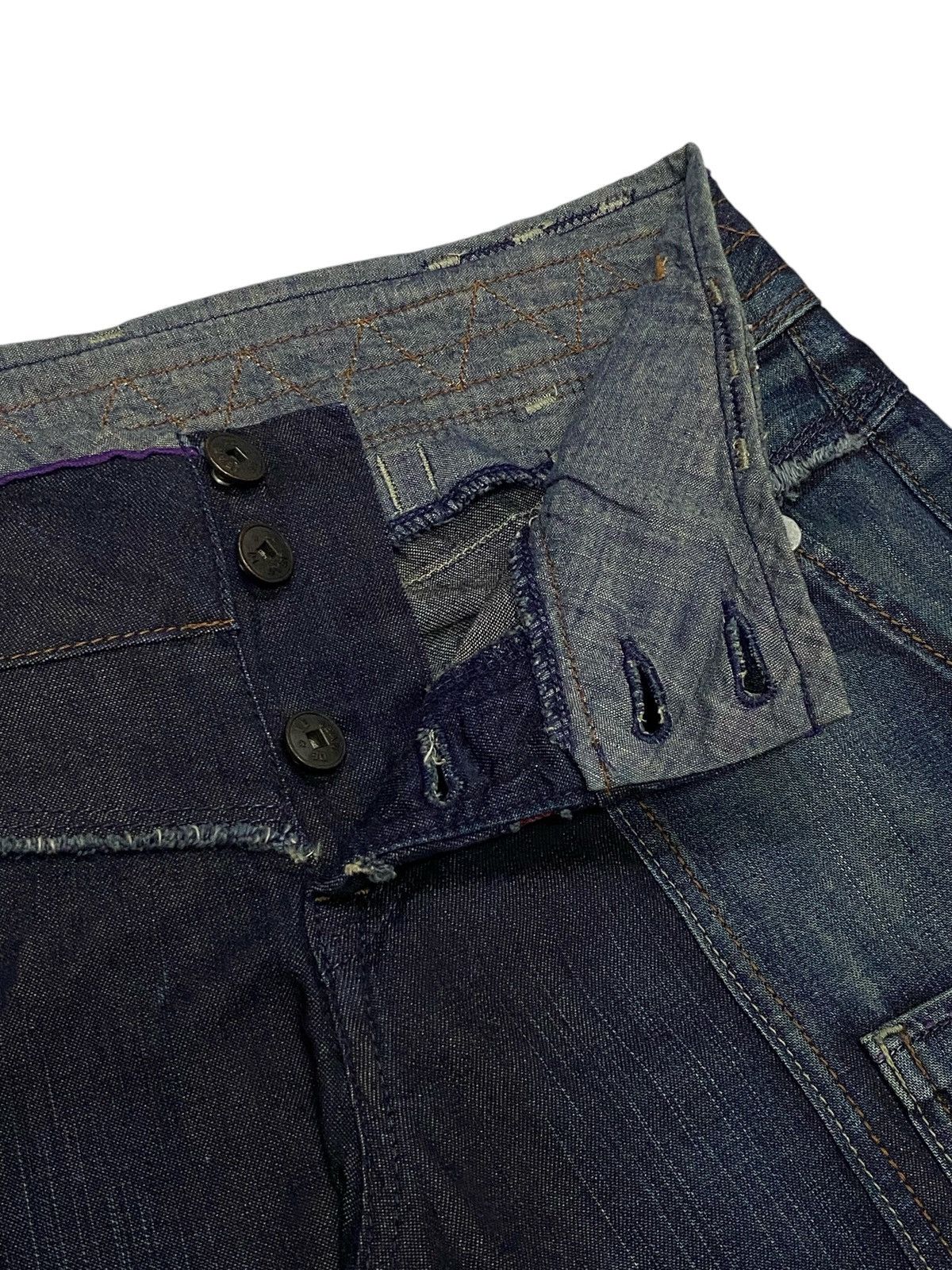 Marithe + Francois Girbaud 💃 Francois Girbaud Flare Wide Leg Palazzo Denim Jeans Size 29" - 12 Thumbnail
