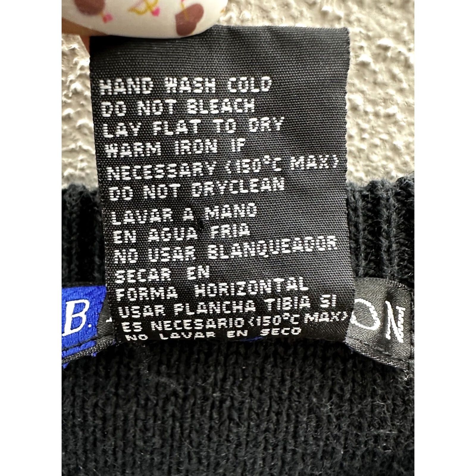Vintage IB Diffusion Sweater Knit Textured Beaded Black Vintage Womens Large Pullover Crew Neck Knit Long Sleeve Christmas Classic Felting? Size L / US 10 / IT 46 - 7 Thumbnail