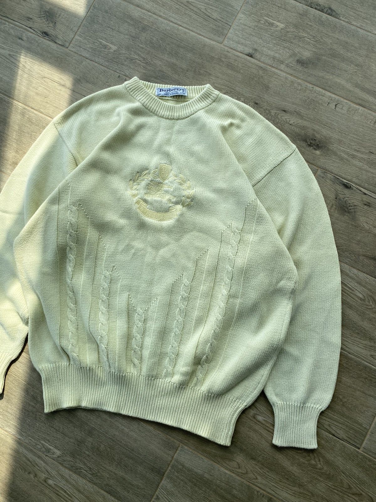 Burberry Burberry Big Logo Knit Sweater Size US L / EU 52-54 / 3 - 2 Thumbnail