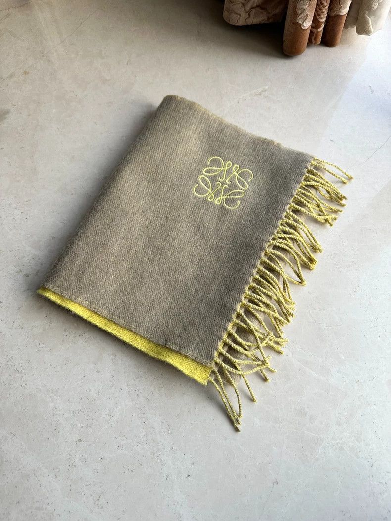 Loewe LOEWE Double wool cashmere scarf Size ONE SIZE - 1 Thumbnail