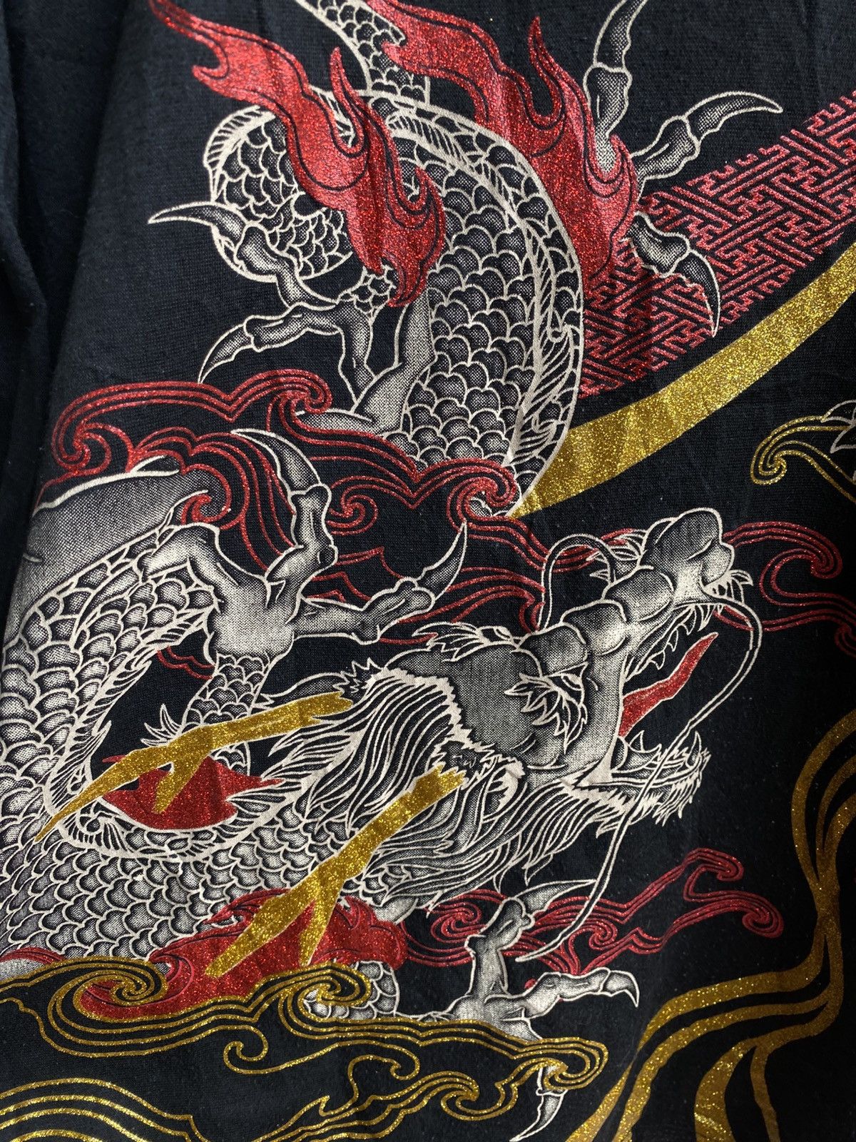 Japanese Brand × Vintage Vintage Sukajan Dragon & Tiger longsleeve Size US XL / EU 56 / 4 - 5 Thumbnail