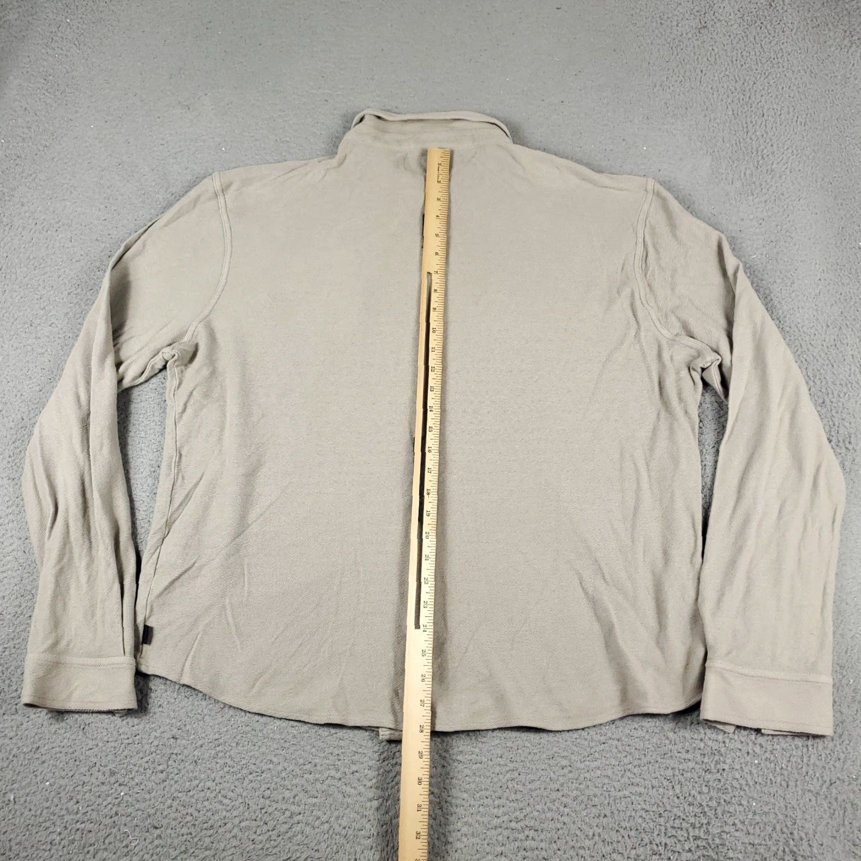 Lucky Brand Lucky Brand Shirt Mens 2XL Beige Button Up Long Sleeve Knit Collar Down Pocketless Buttoned Casual Formal Workwear Size US XXL / EU 58 / 5 - 4 Thumbnail