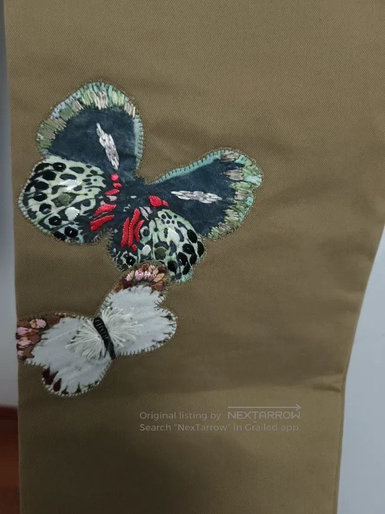 Valentino Valentino Butterfly embroidered trousers Size 48S - 6 Thumbnail