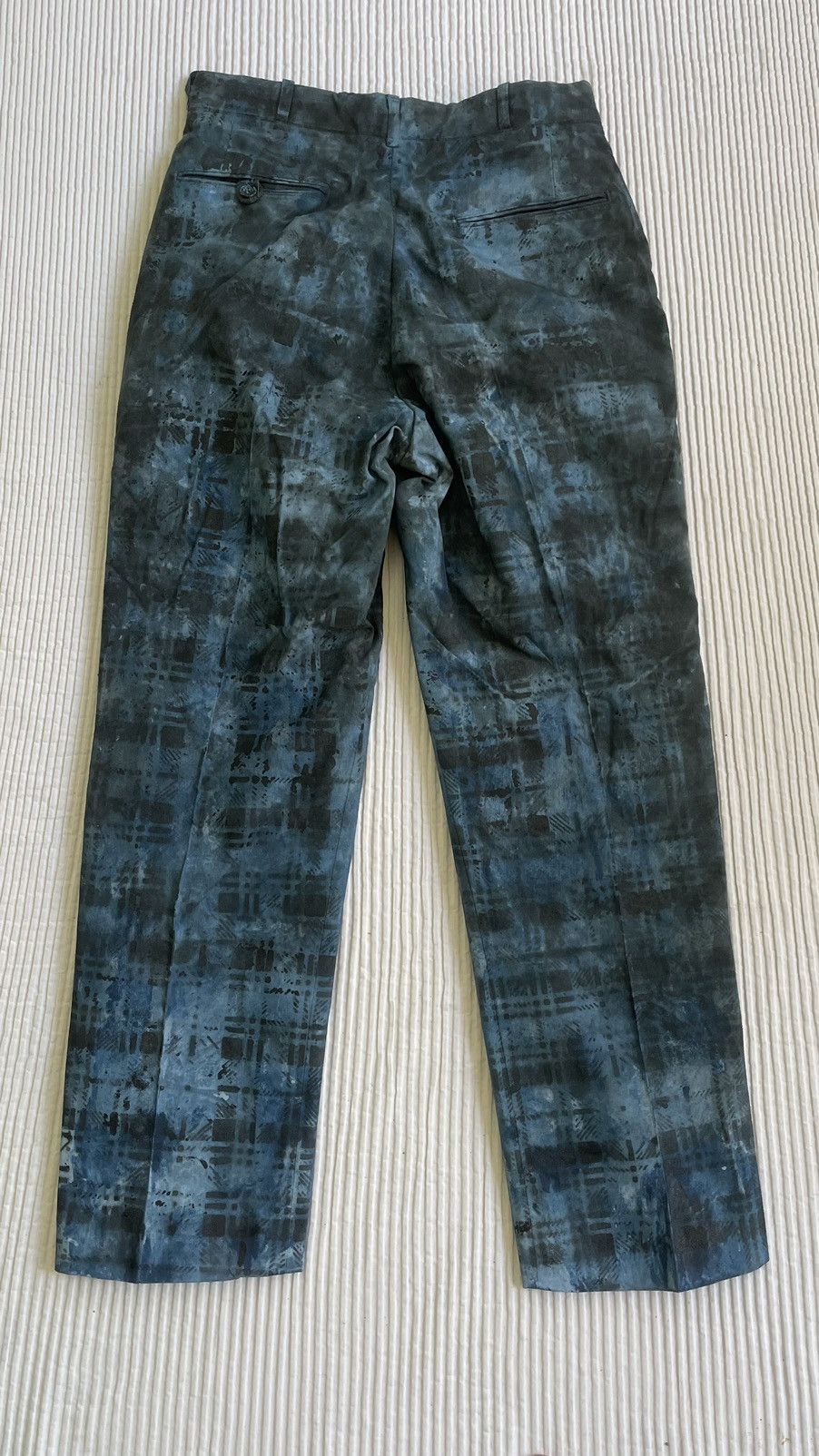 Designer Blackwatch Hand Painted Pants Size US 29 - 15 Thumbnail
