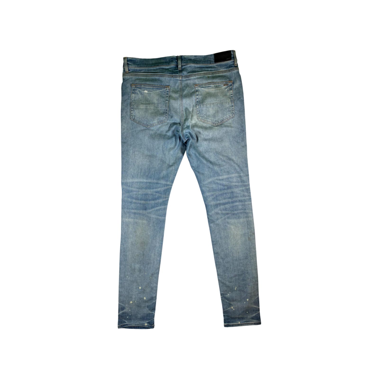 Amiri Amiri Tie Dye Aqua Patch MX1 Light Wash Jeans Size US 38 / EU 54 - 2 Thumbnail